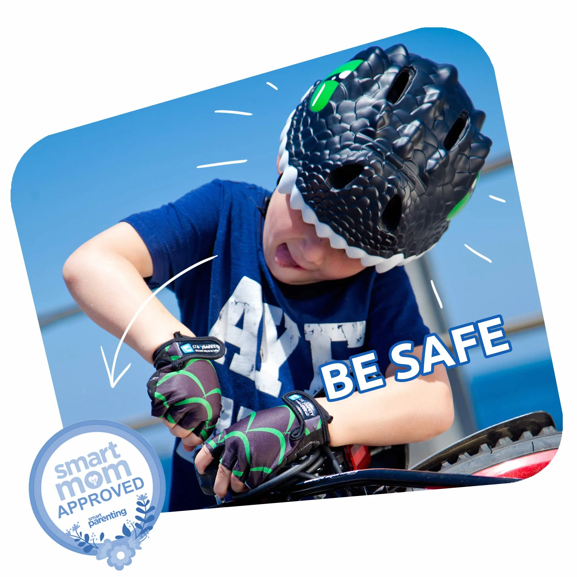 Crazy Safety Fietshelm voor kinderen in-mold 6 verl