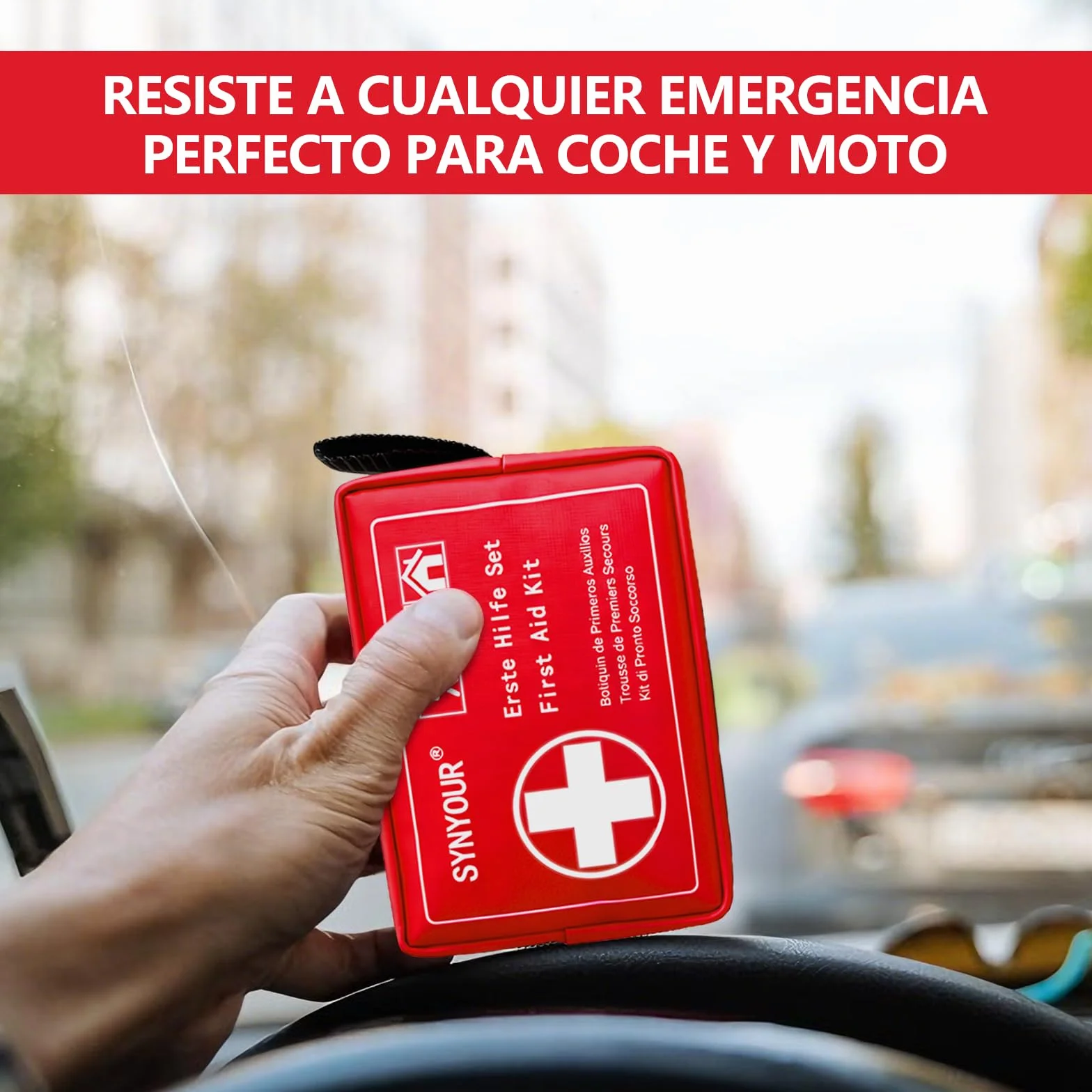 Botiquín de Primeros Auxilios Mini 80 Piezas, Kit Pequeño para Viaje Senderismo Coche