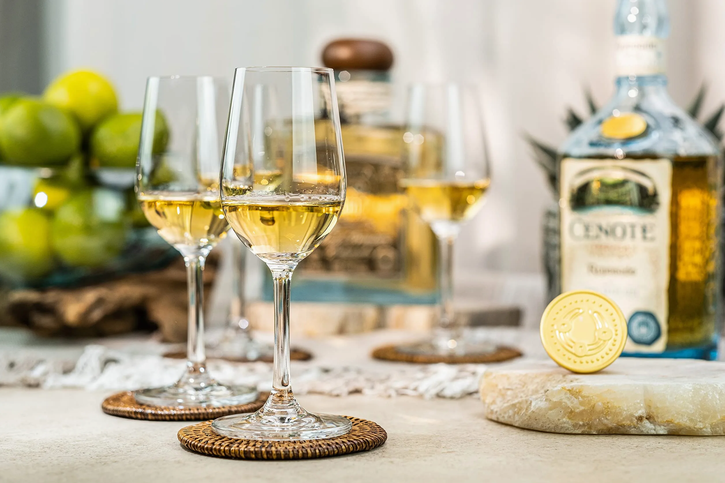 GLASSIQUE CADEAU Copas para Degustar Tequila | Juego de 4 | 160 ml | Vasos Profesionales de Cristal para Beber Tequila Blanco, Reposado y Añejo | Cristalería para Licores y Bebidas Espirituosas