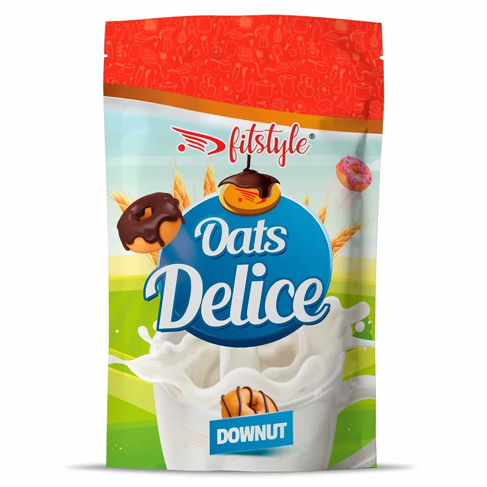 Harina de avena Integral 500g sabor Downut | Sin azúcares añadidos | Con proteínas y sin azúcar añadido | No pierde el sabor al cocinarse