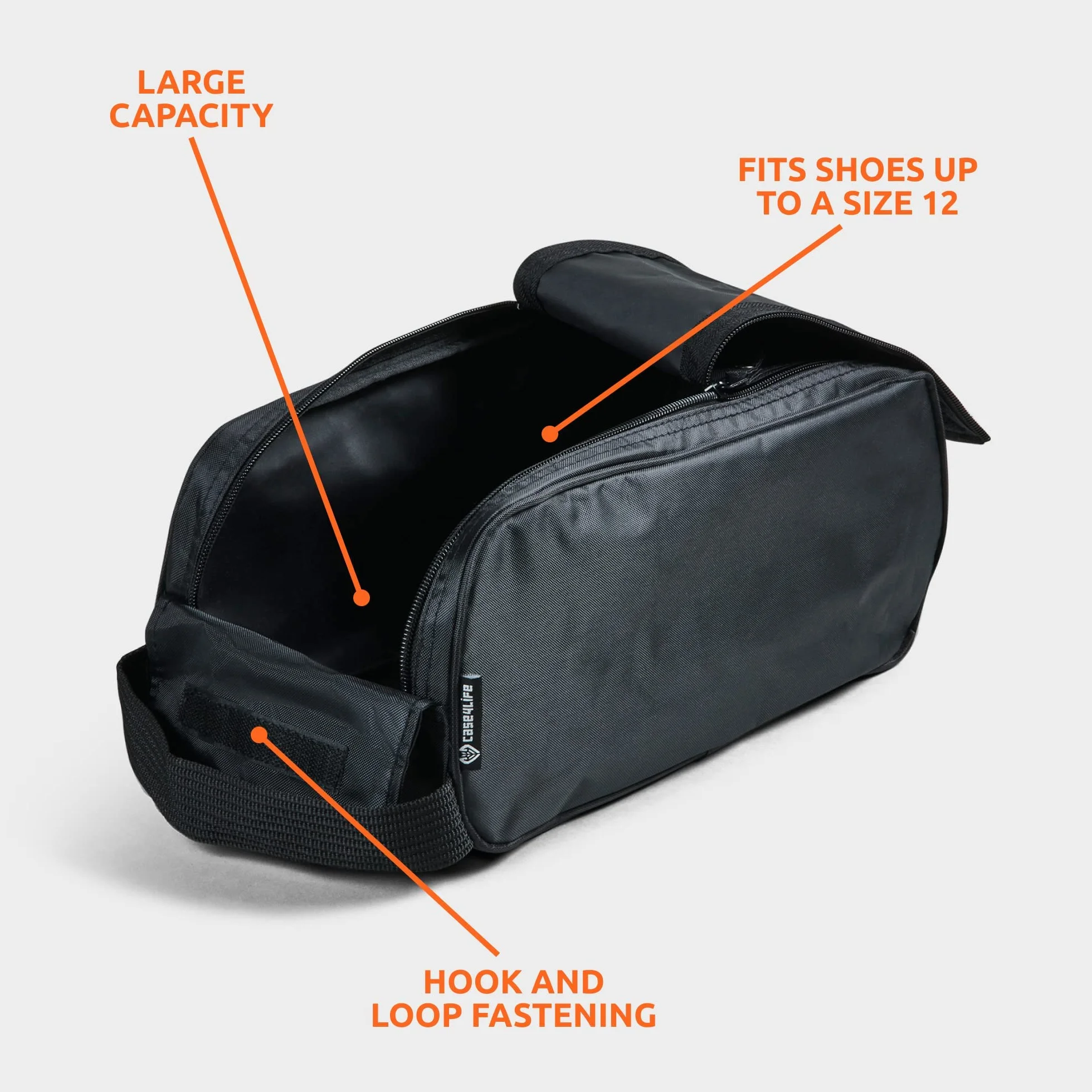 Case4Life Resistente al Agua Zapato Golf Zapatillas Bota Bolso Garantía de por Vida