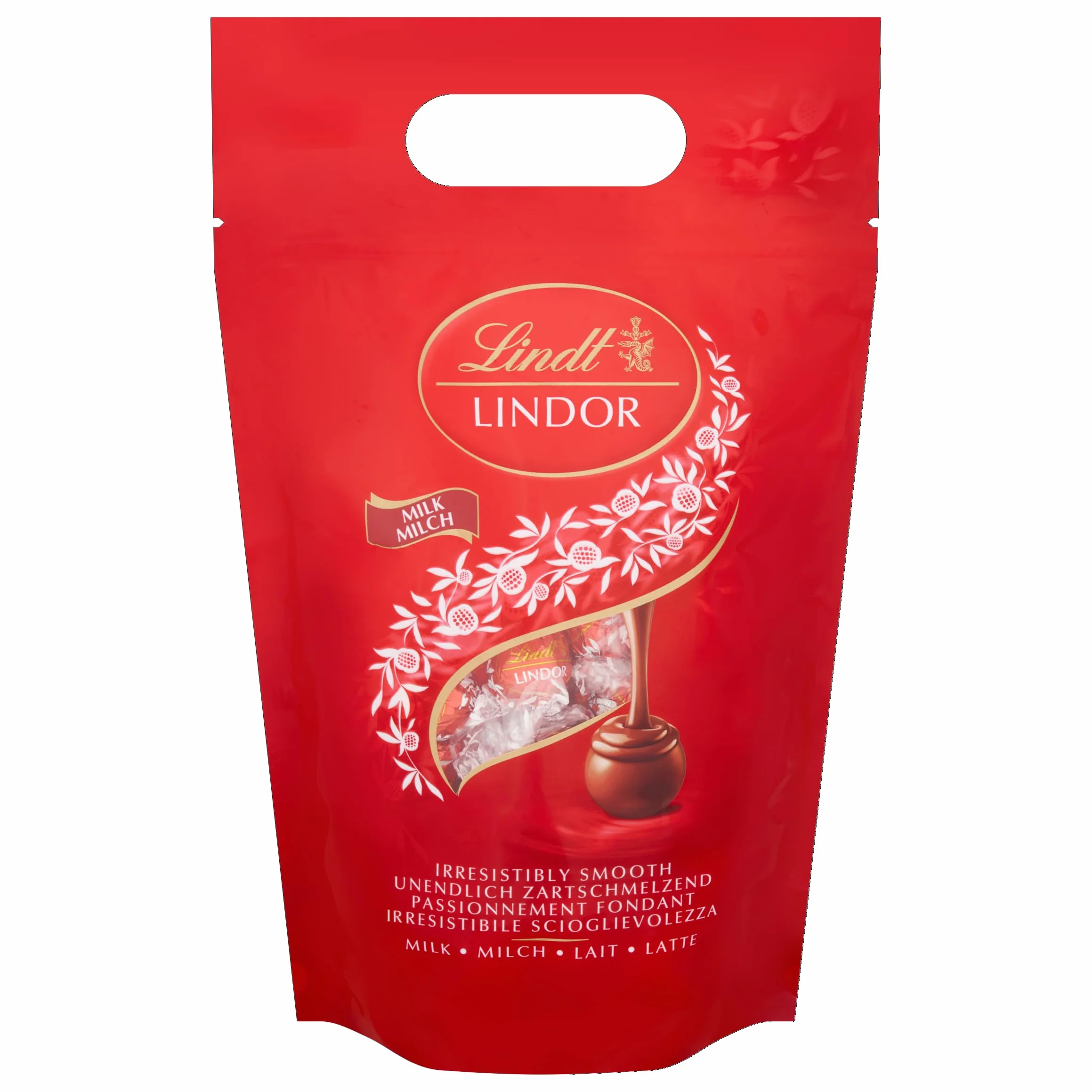 Lindt LINDOR bombones chocolate con leche - Aproximadamente 80 bolas, 1kg - bombón de chocolate con relleno de chocolate cremoso perfecto para compartir y regalar