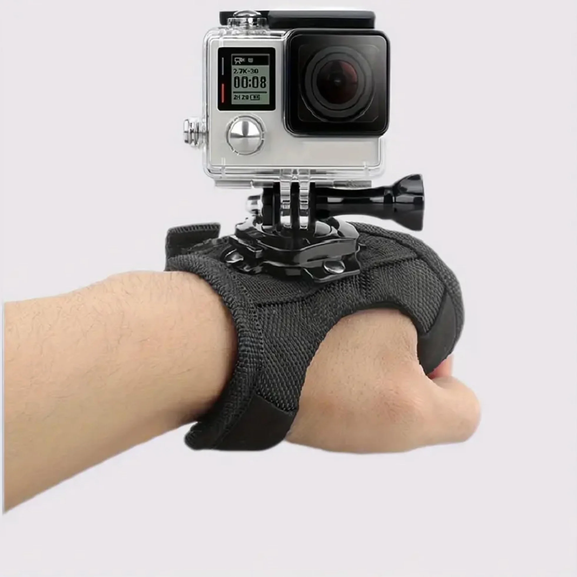 Soporte Giratorio de Mano para Cámara Deportiva, Compatible con GoPro Hero 13/12/11/10/9/8/7/6/5, DJI Osmo Action 3, Insta360 One