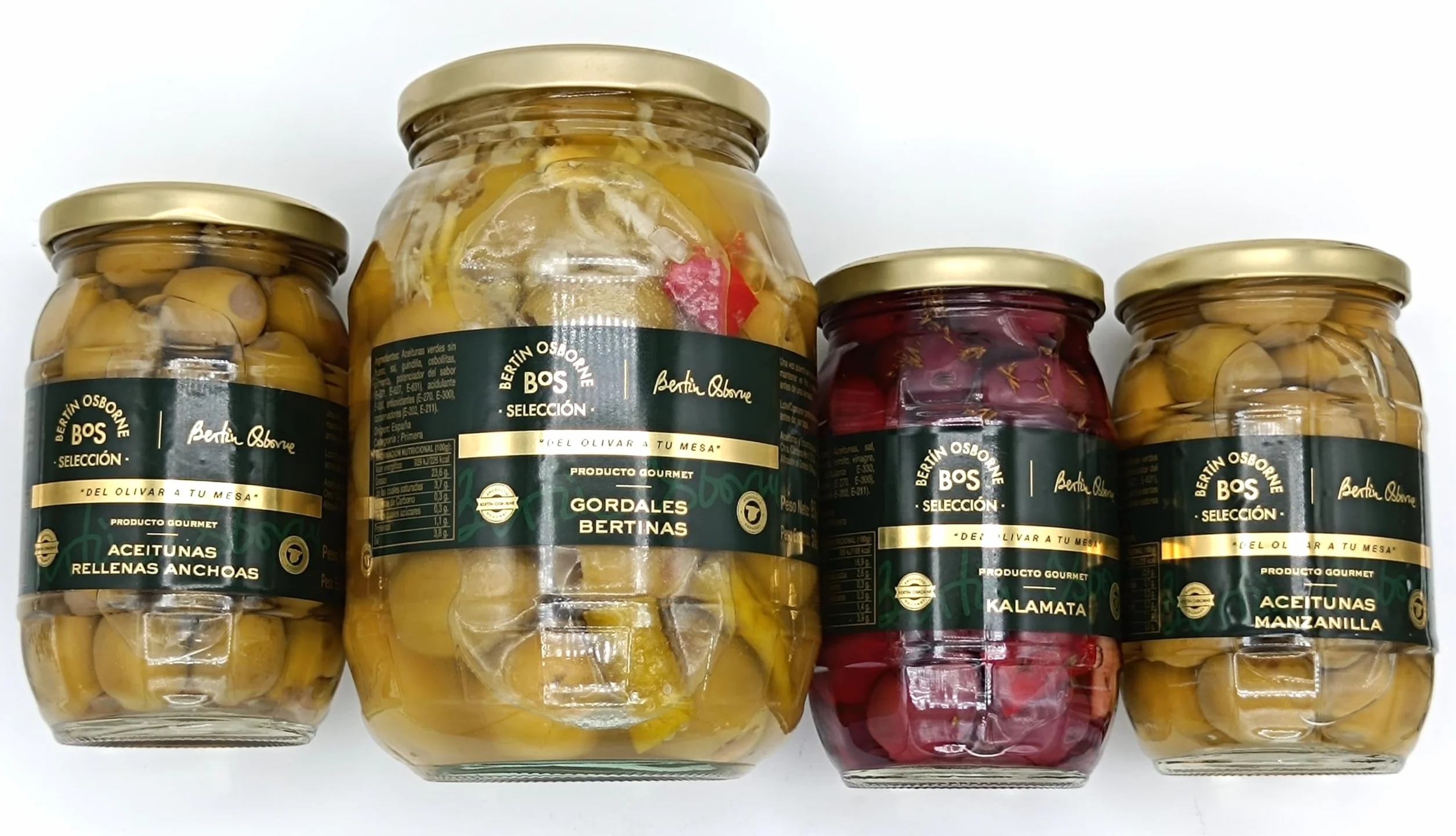 BOS Bertín Osborne Selección, Lote 4 Variedades De Aceitunas