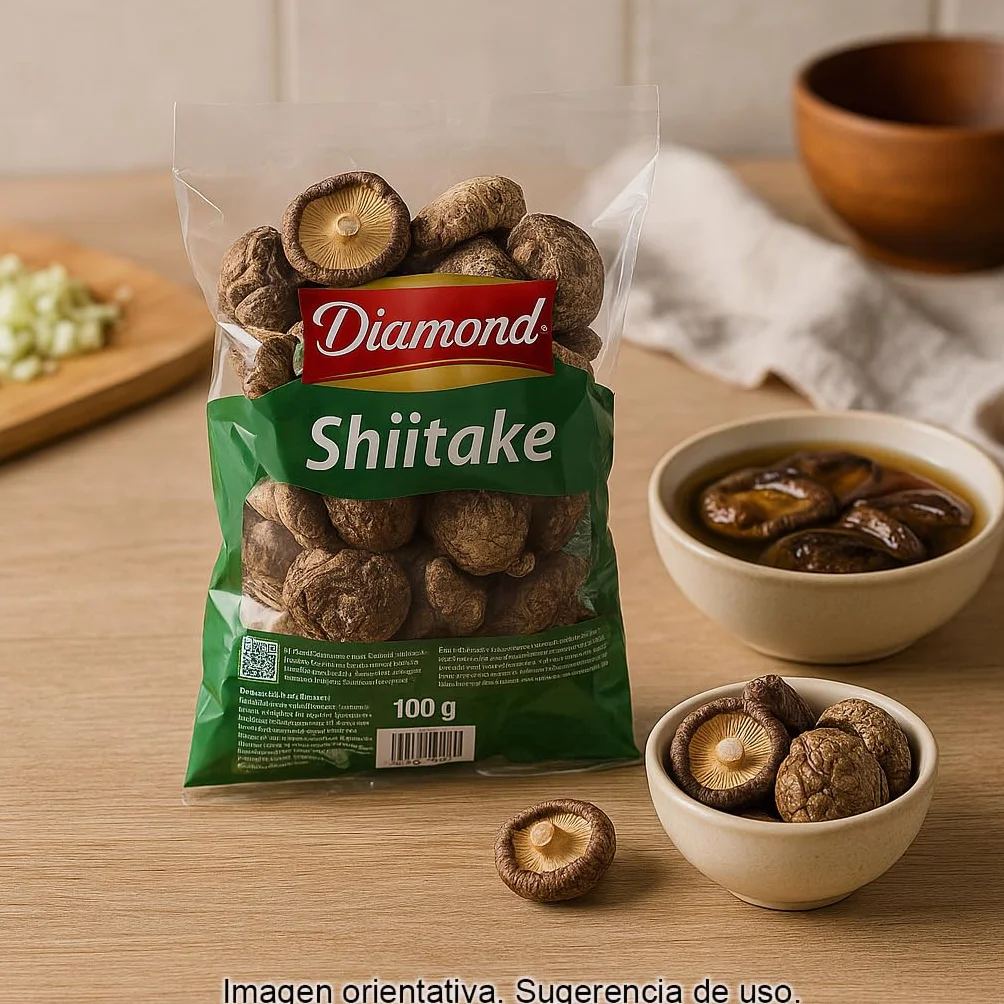 Setas Shiitake deshidratadas 100 g Ingrediente umami para ramen caldos guisos salteados arroces y salsas
