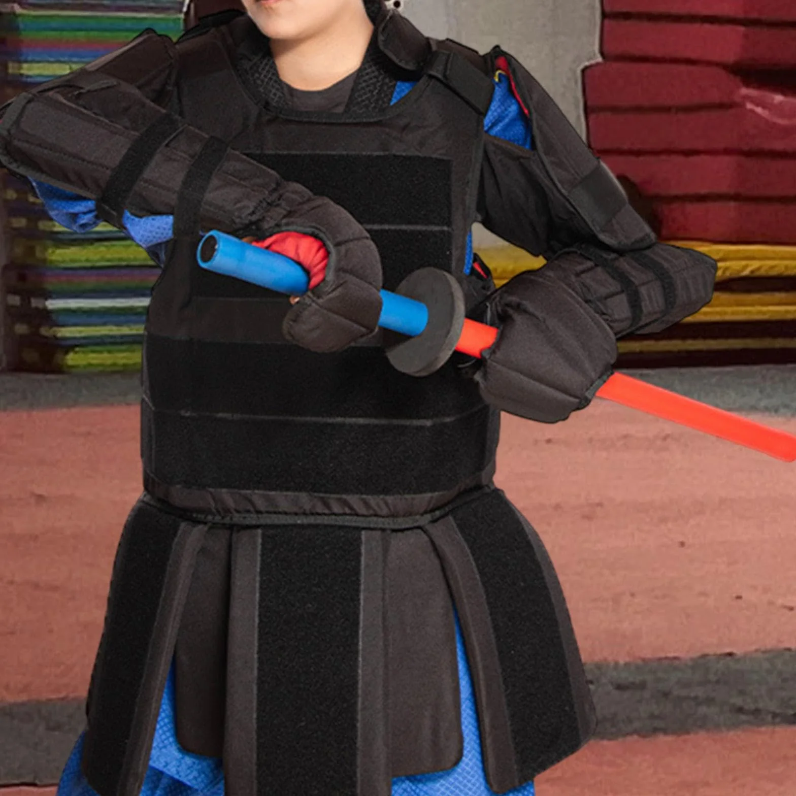 LOVIVER 2 Espadas de Entrenamiento de Esponja, Bokken Acolchado para Practicar Esgrima
