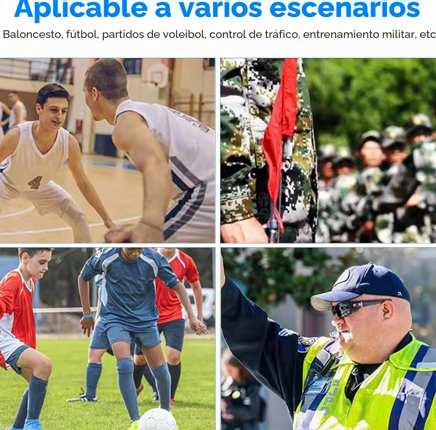 Silbato para Entrenador o Árbitro Deportivo Profesional con Cordón