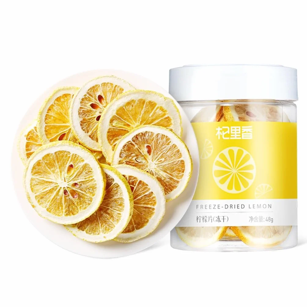 Rodajas De Limón Liofilizadas | 48g / 1,69oz Té De Hierbas | Rodajas De Limón Para Té De Frutas | Té De Bienestar De Oficina