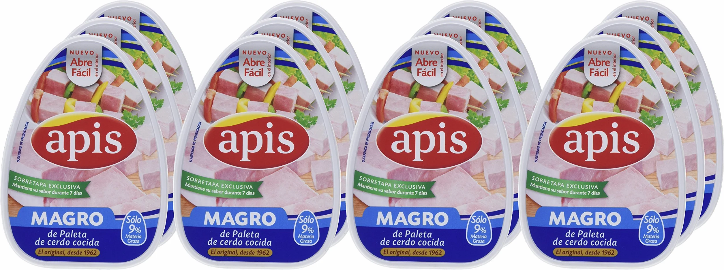 Apis Magro de Cerdo Cocido 12 x 220 g Paquete 2640 g
