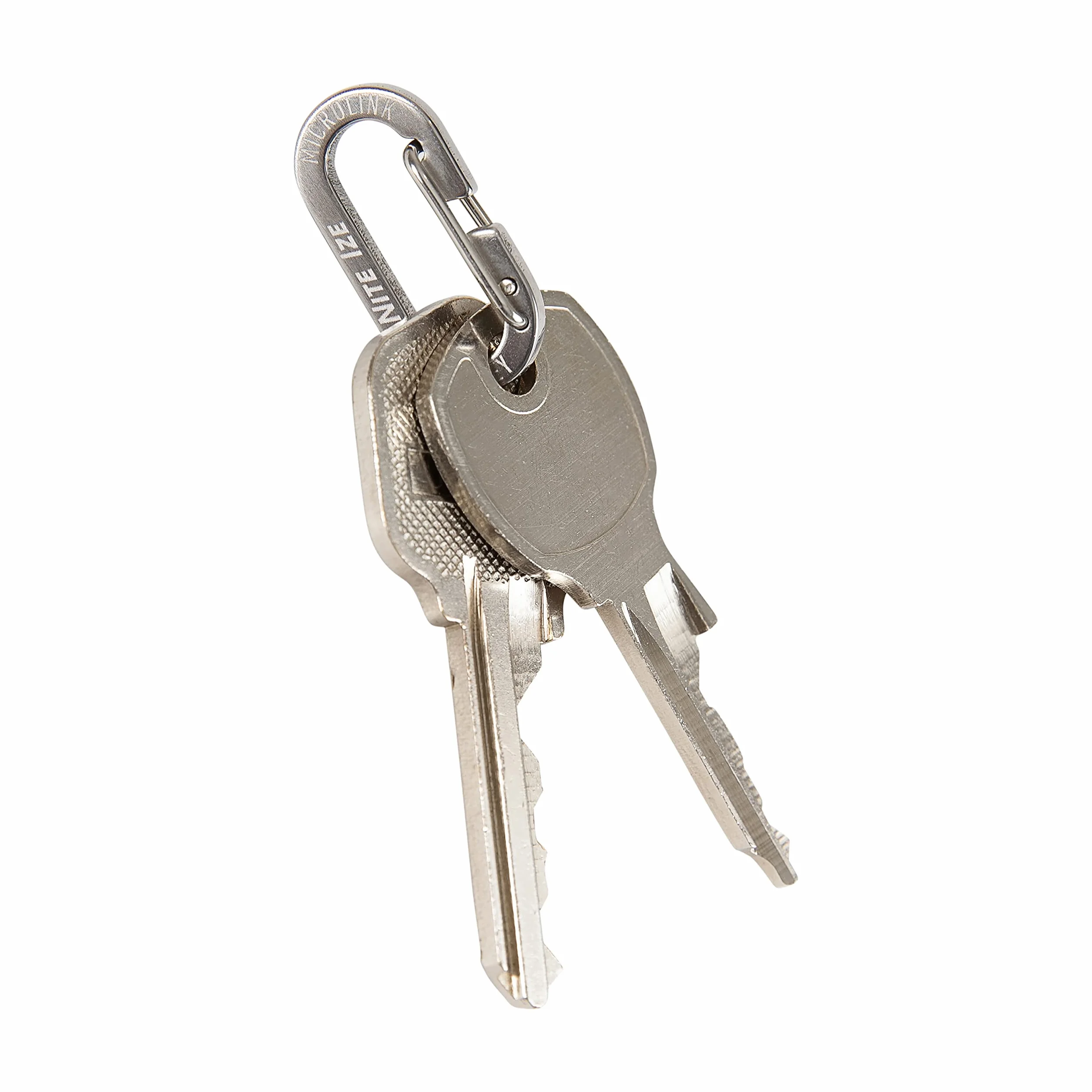 Nite IZE MicroLink Mosquetón de Acero Inoxidable Paquete de 4