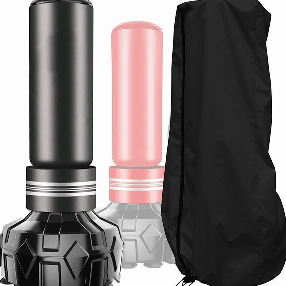 Funda impermeable para saco de boxeo, nailon, negro, 176 x 76 cm