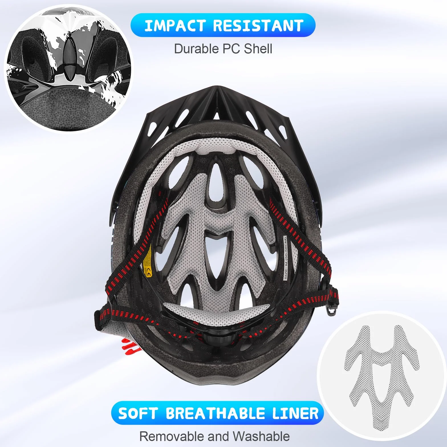 Casco de bicicleta para niños ajustable 50-58 cm