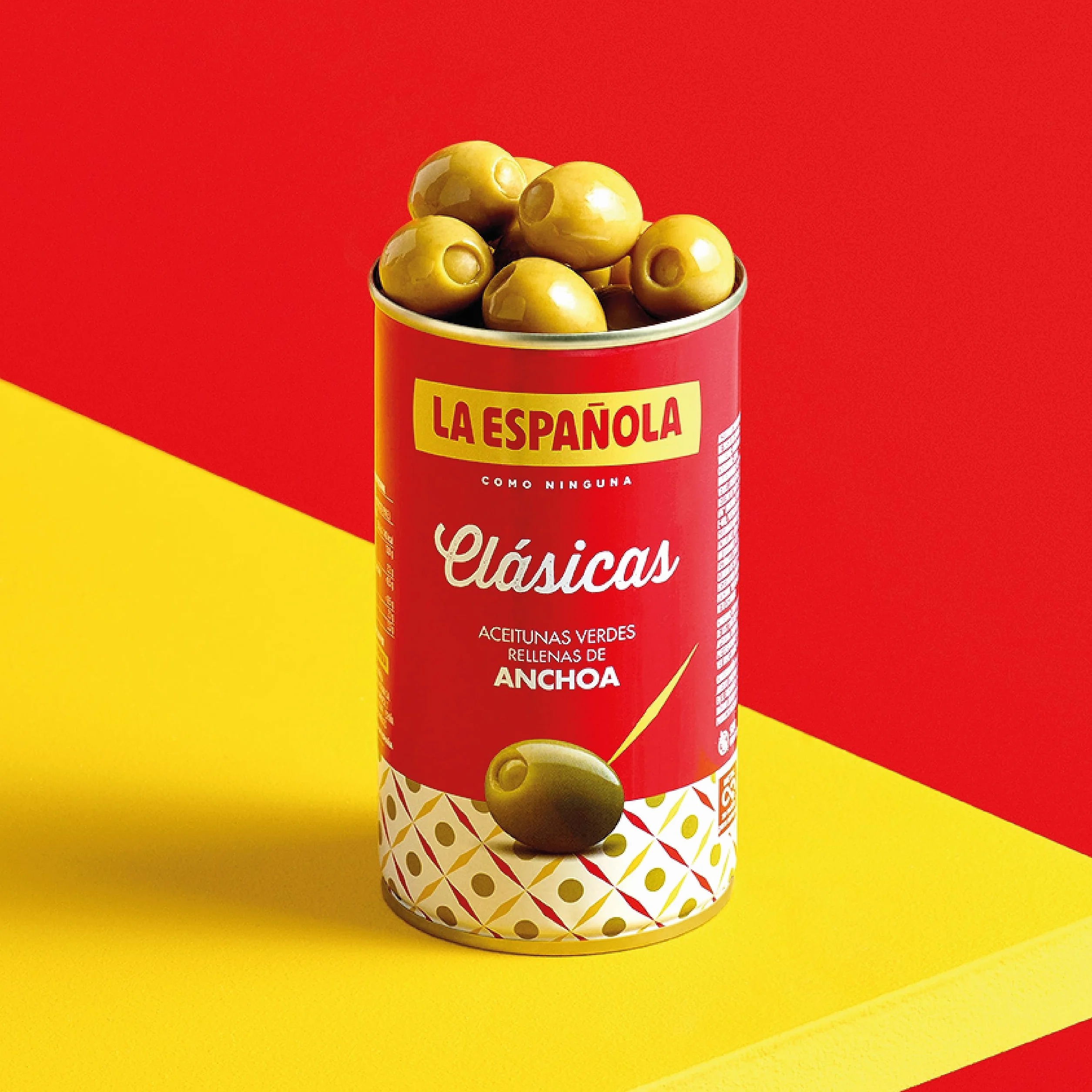 La Española - Pack de Aceitunas Rellenas de Anchoa I Pack de 12 Unidades 12 X 150 Gr I Olivas de Mesa