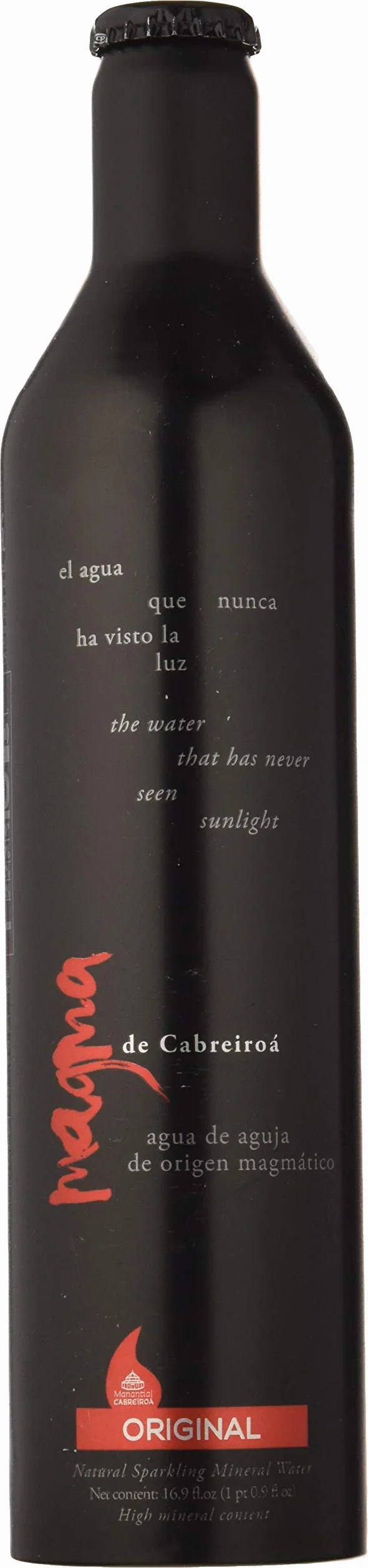 Magma de Cabreiroá Original Aluminio- Agua Mineral Natural Con gas Carbónico Natural - Caja 20 x 50cl
