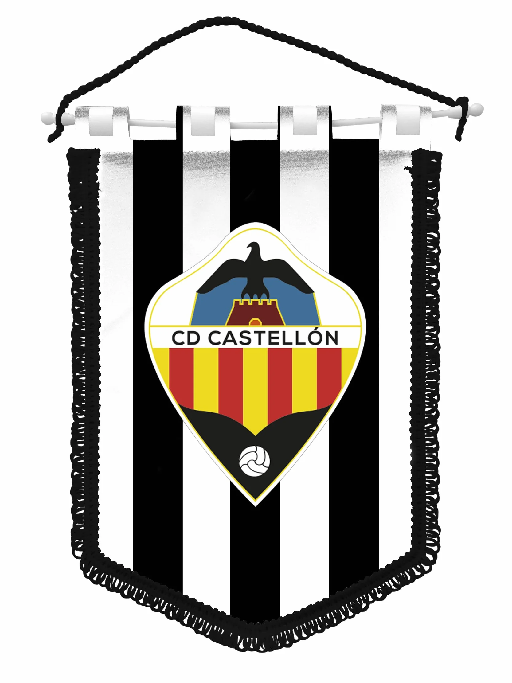 Banderín Grande Franjas Escudo