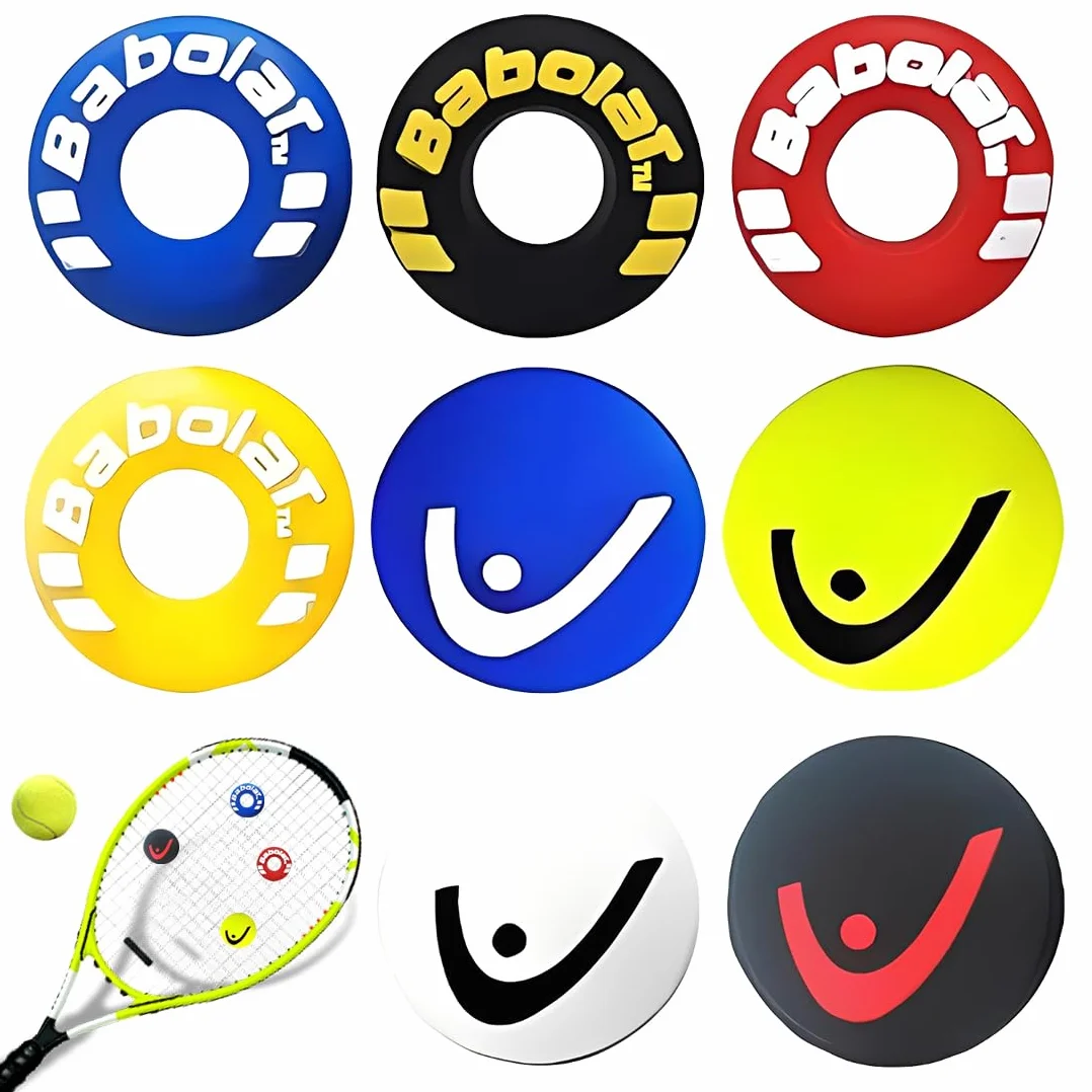 Amortiguador Raqueta Tenis Silicona Antivibrador 8 Piezas Accesorios Tenis Bádminton Squash