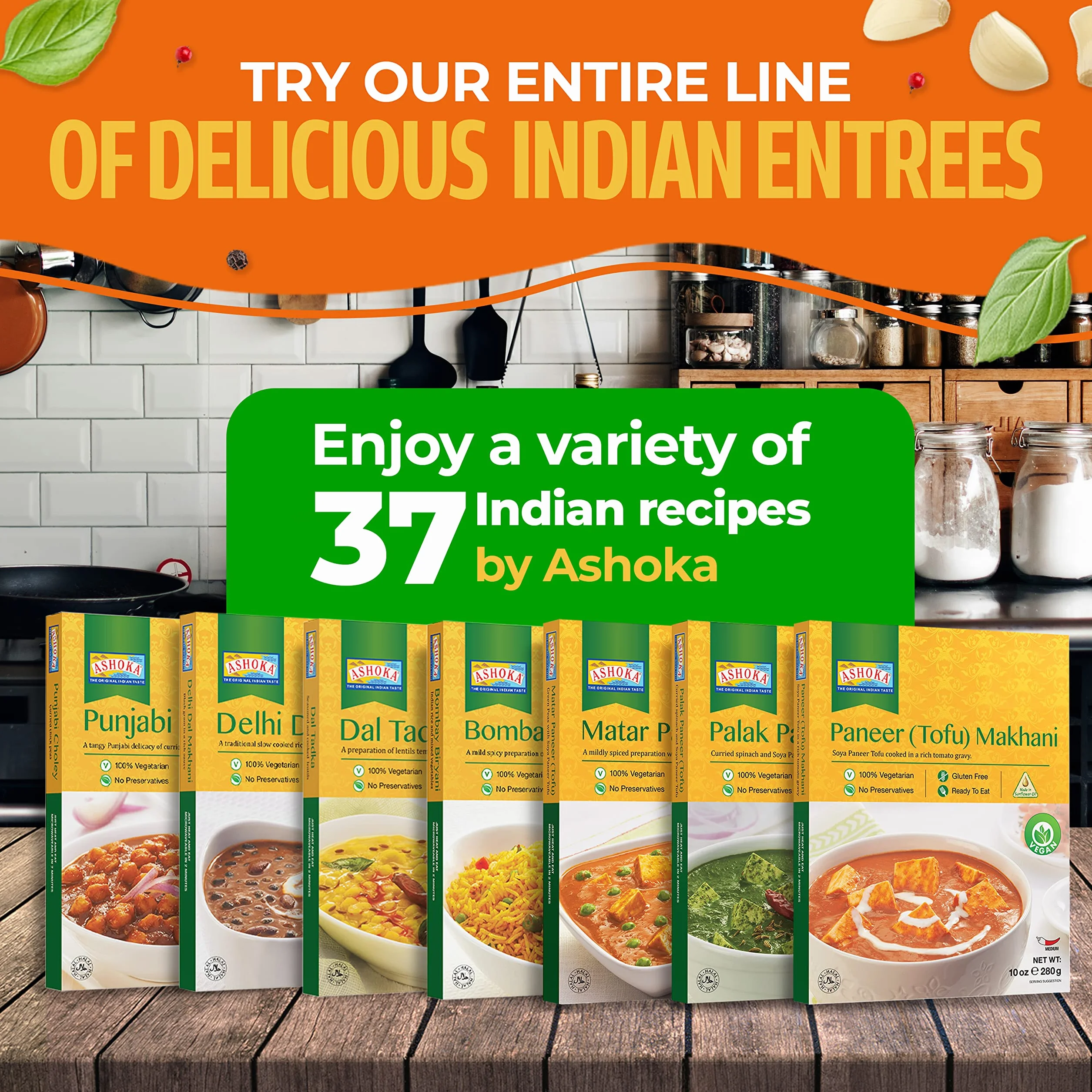 ASHOKA - Paneer Palak al instante - 1 X 280 GR