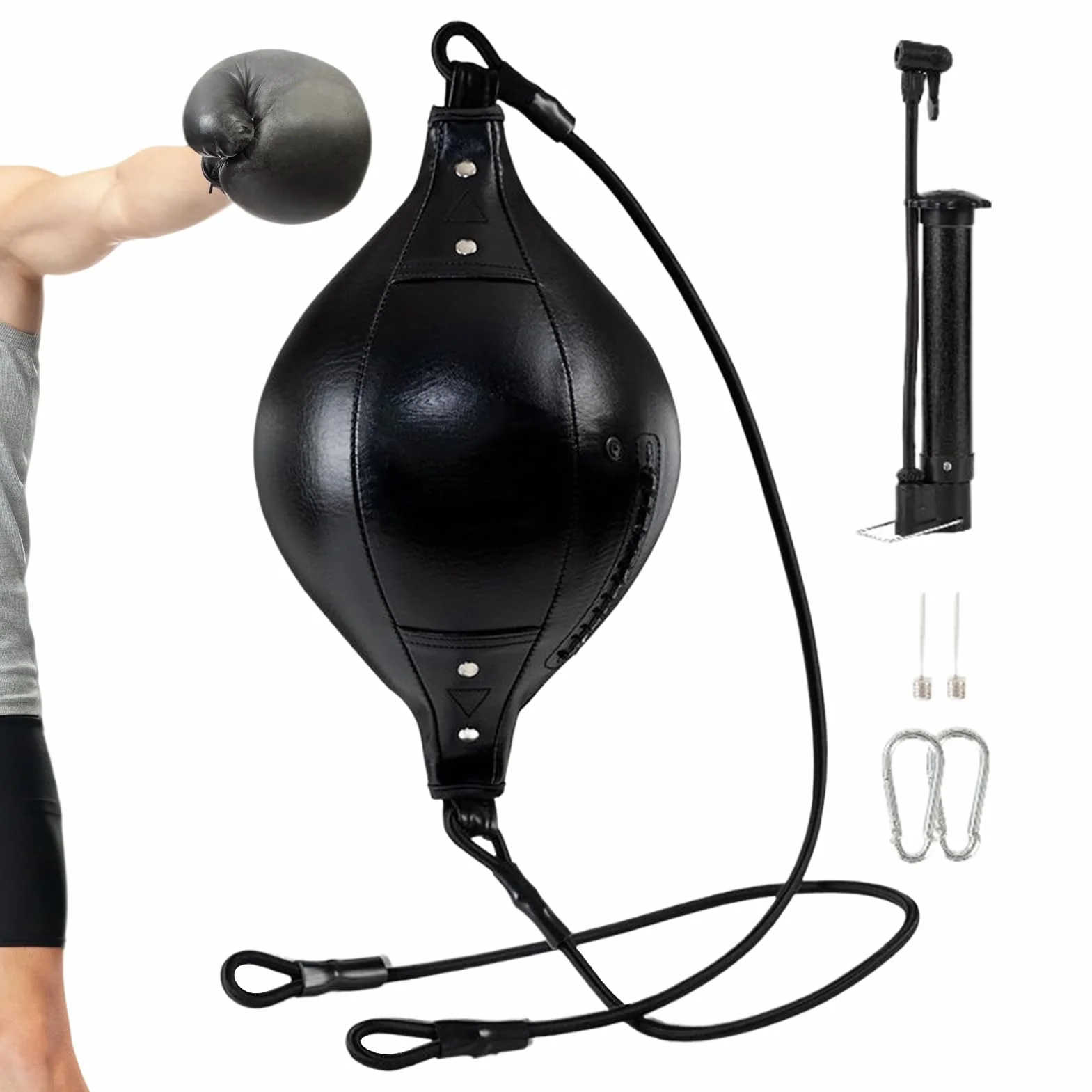 Bolsa de Punching Doble Fin Poliuretano para Ejercicio Coordinación Entrenamiento