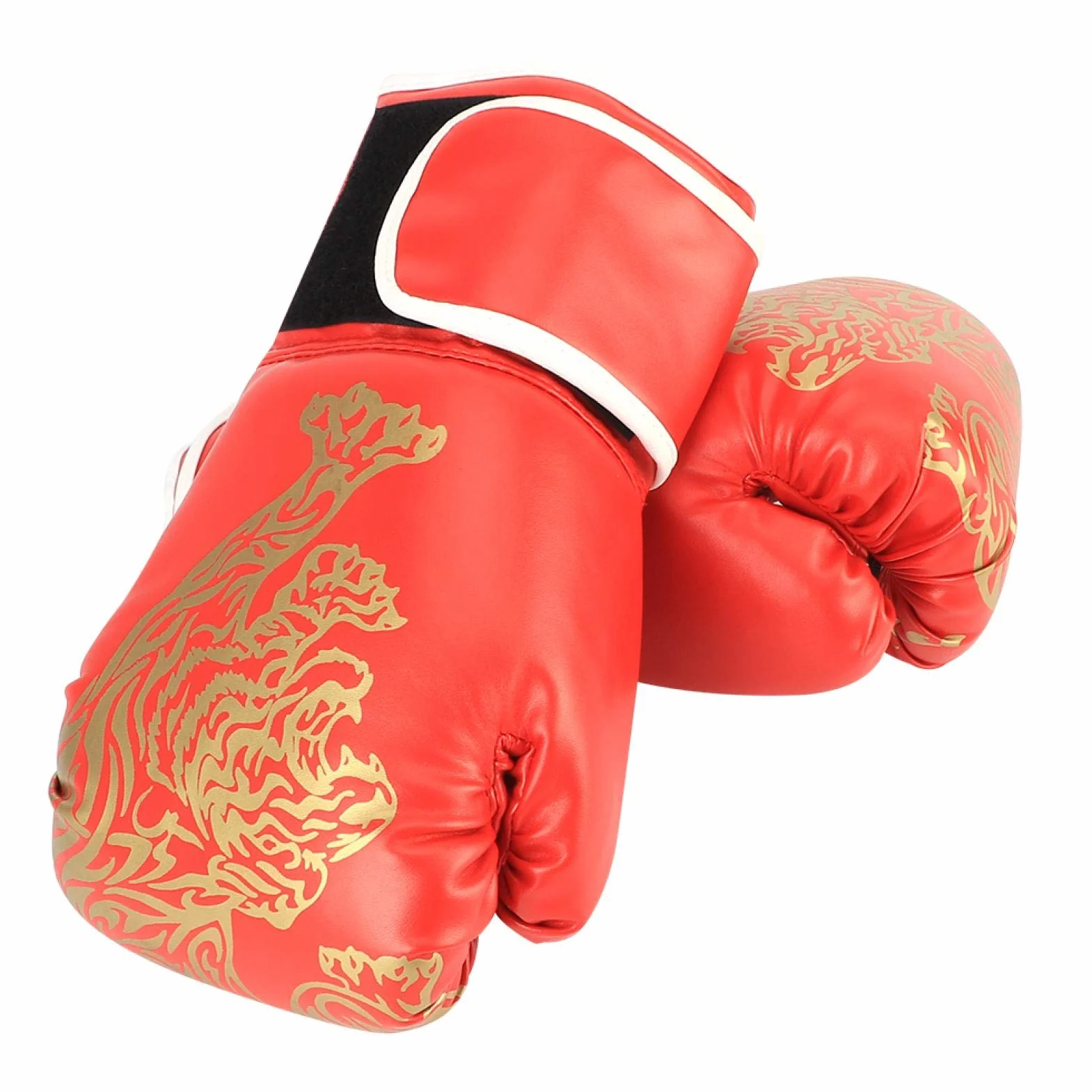 Guantes de Taekwondo Sanda Rojos para Entrenamiento Adultos Niños