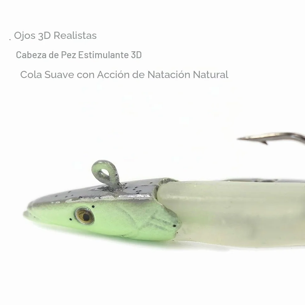 Conjunto 10 peces goma 11 cm 18.5 g pesca depredadores