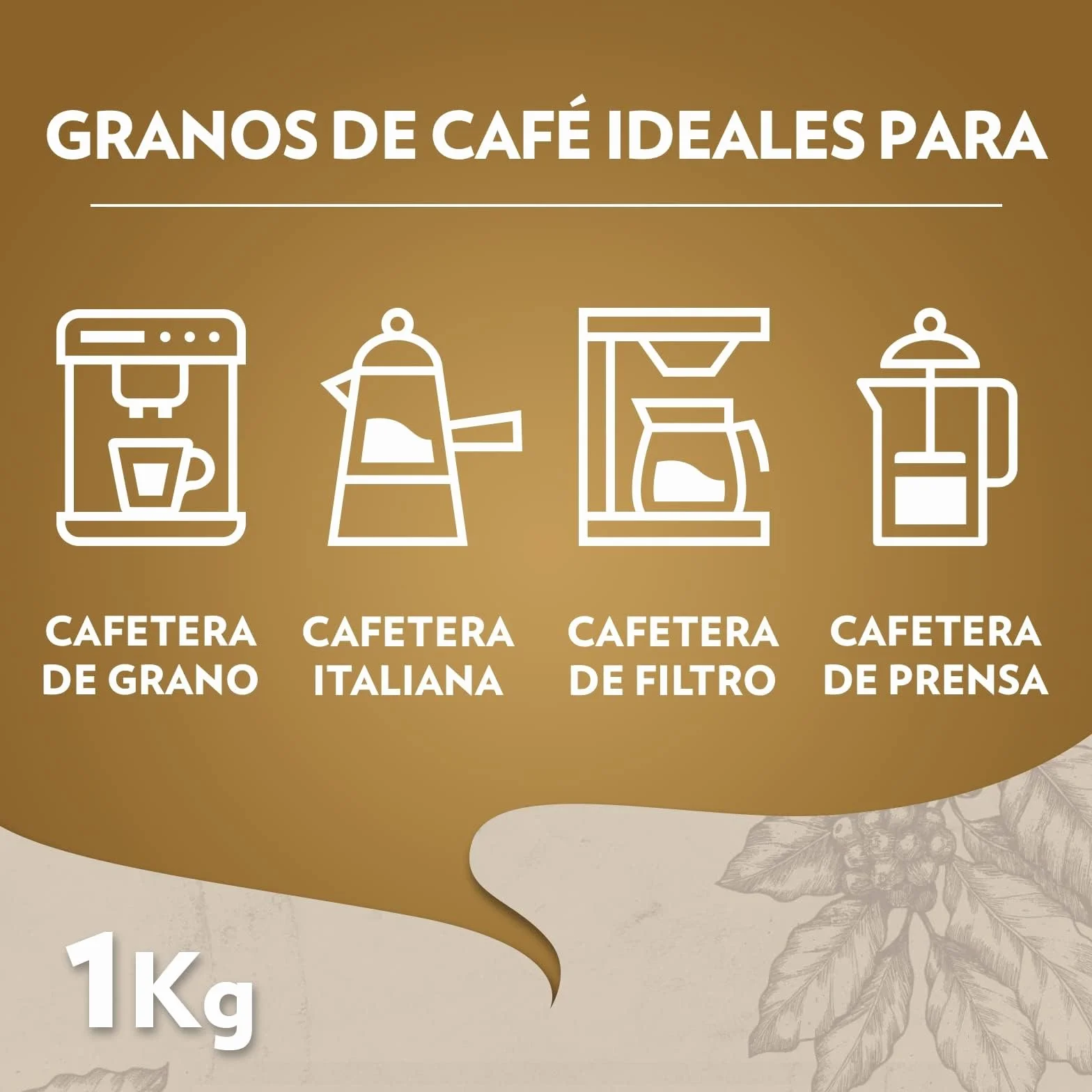 Lavazza Qualità Oro Café en Grano 100% Arábica Intensidad 5 Tueste Medio 1 kg