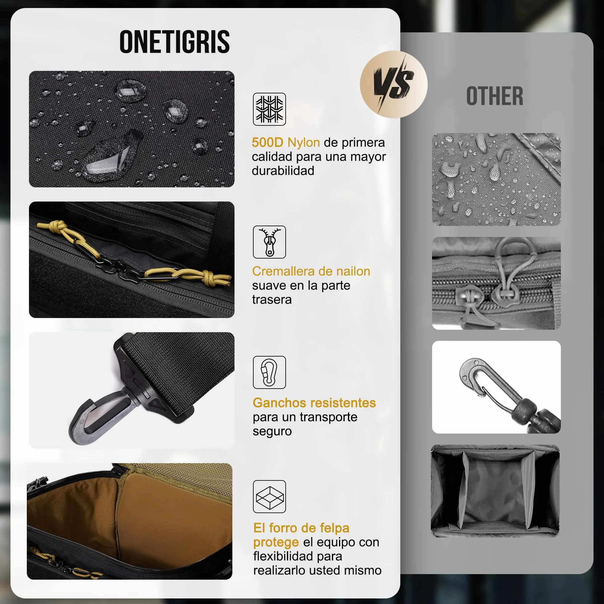OneTigris Range Bag Tactical Gun Bag for Hunting Shooting Fishing Hiking