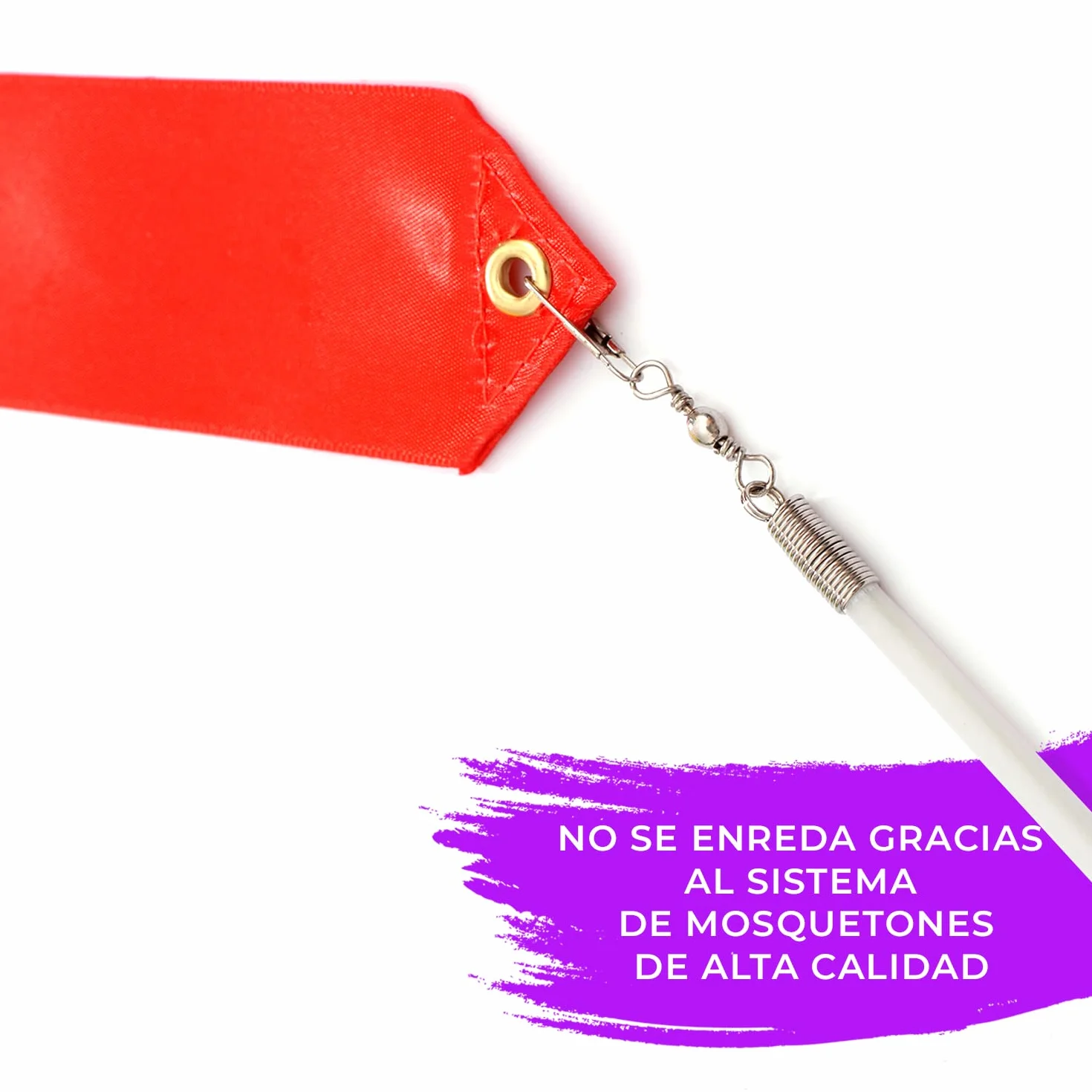 Kleintober Banda de gimnasia con varilla arco iris para niños bailar ejercicios