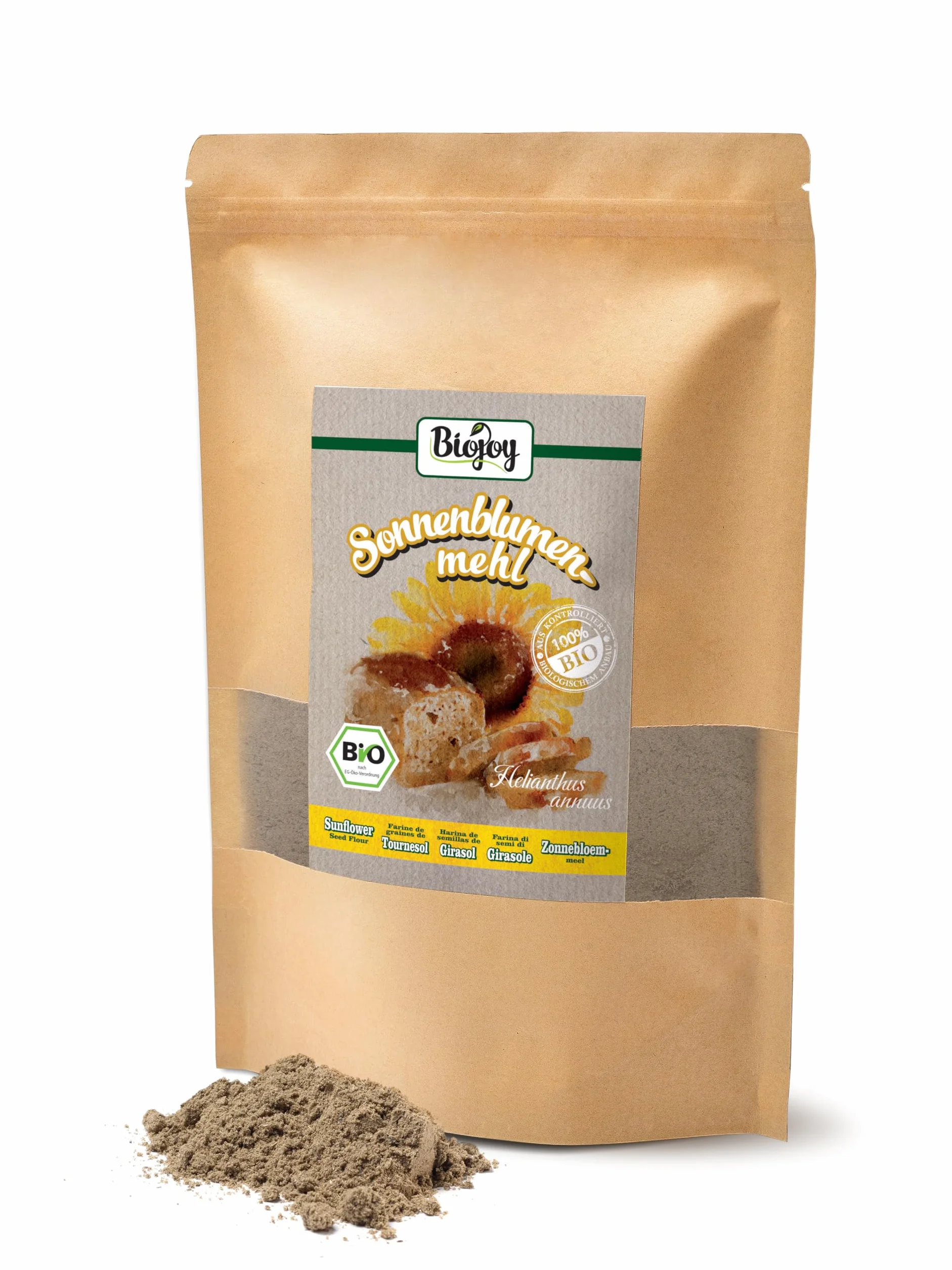 Biojoy Harina de Semillas de Girasol BÍO 1 kg