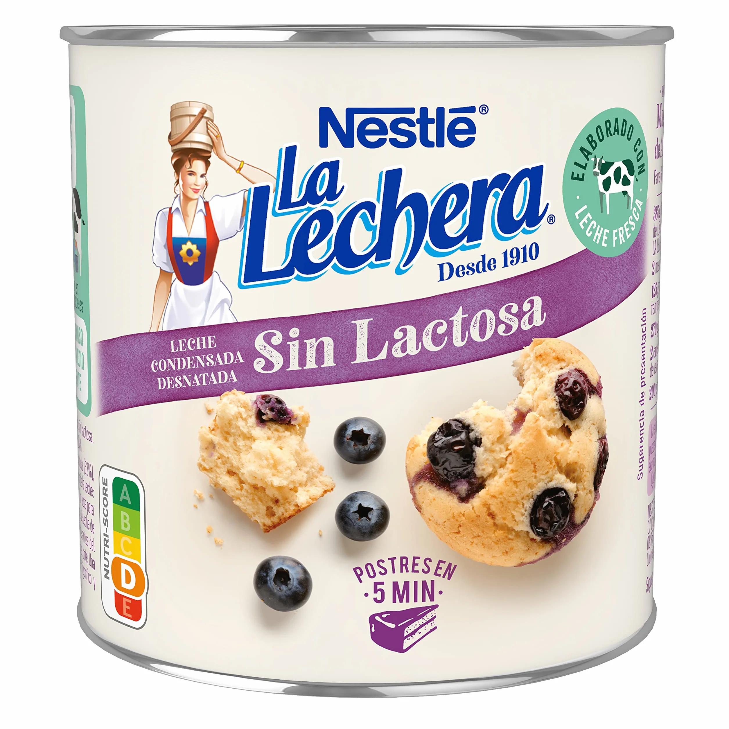 NESTLÉ LA LECHERA Leche condensada desnatada sin Lactosa 387 g