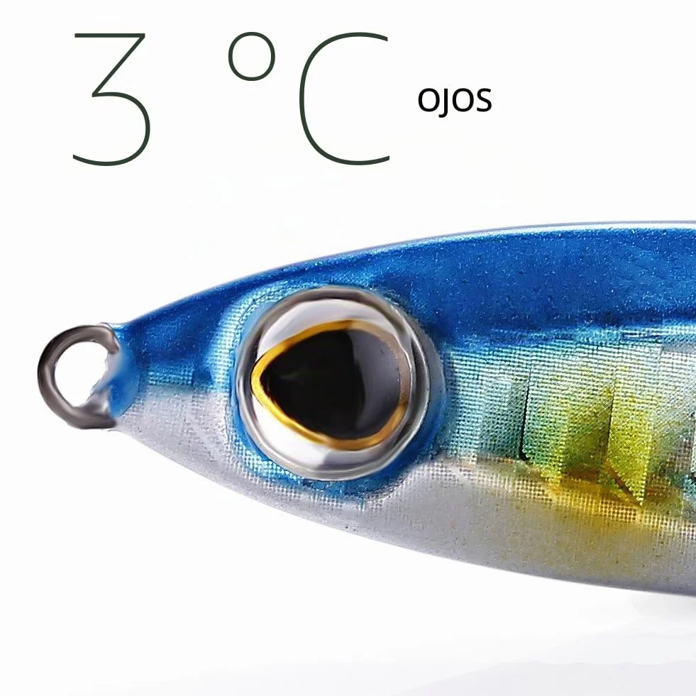 Sougayilang Jigs Señuelos de pesca Cucharas de metal con micro anzuelo