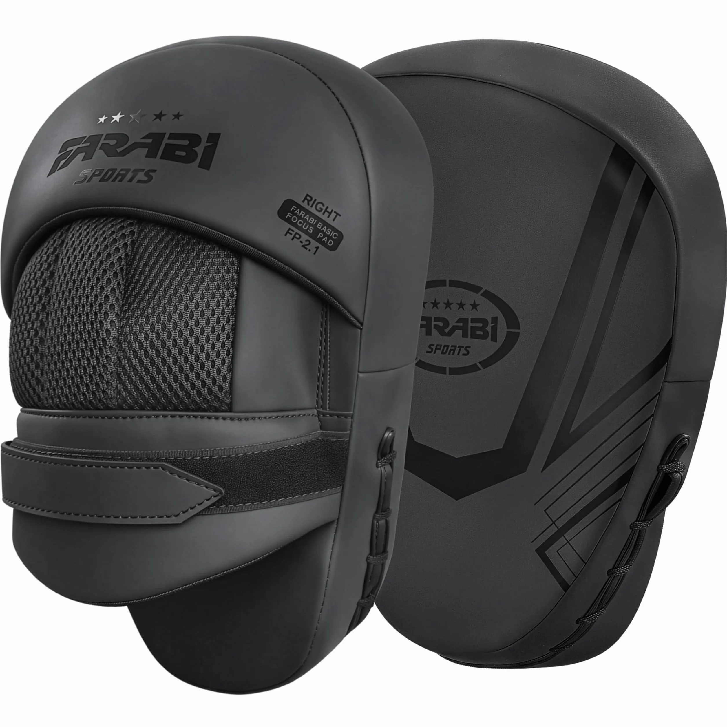 Farabi Sports Manoplas Boxeo – Paos Muay Thai con Espuma Absorbente de Golpes, Correa de Velcro & Transpirables para Entrenamiento