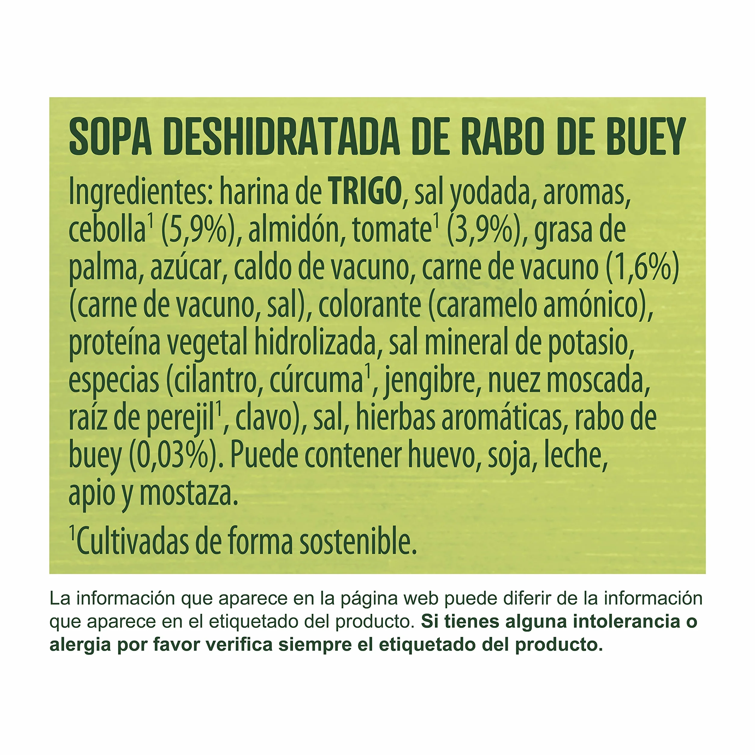 Knorr Sopa Rabo de Buey 71g - Pack de 10