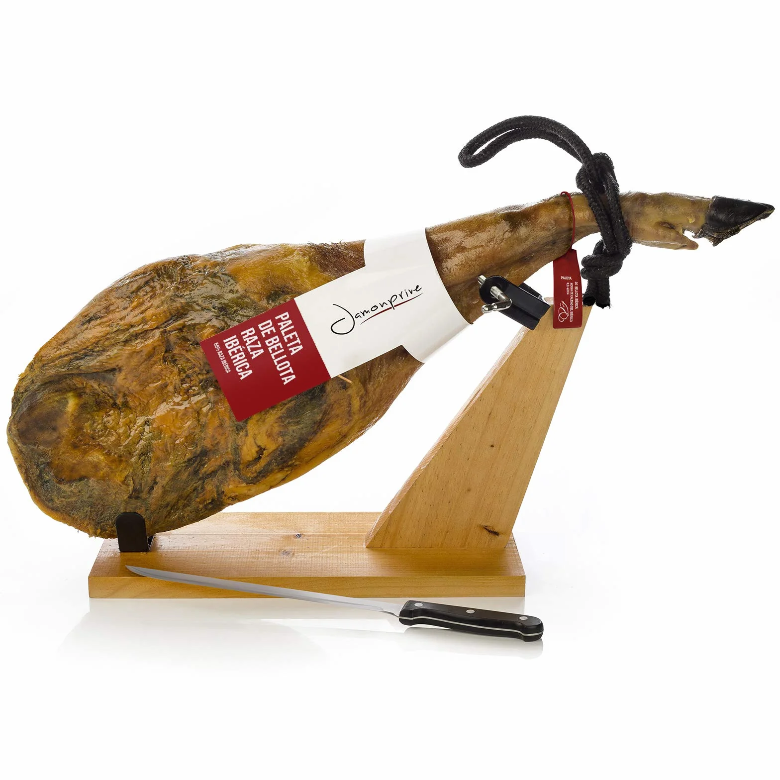 Jamon Iberico de Bellota Paleta 4-4.5 Kg Jamonero Cuchillo