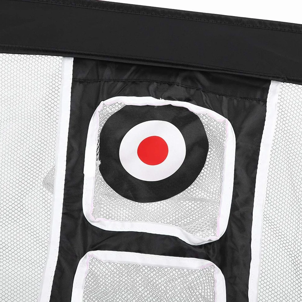 Red de práctica de Golf al aire libre, práctica de objetivo de tenis de Golf, red de golpeo de Golf portátil plegable para interior, equipo de entrenamiento, Red de objetivo de Golf(blanco + negro)