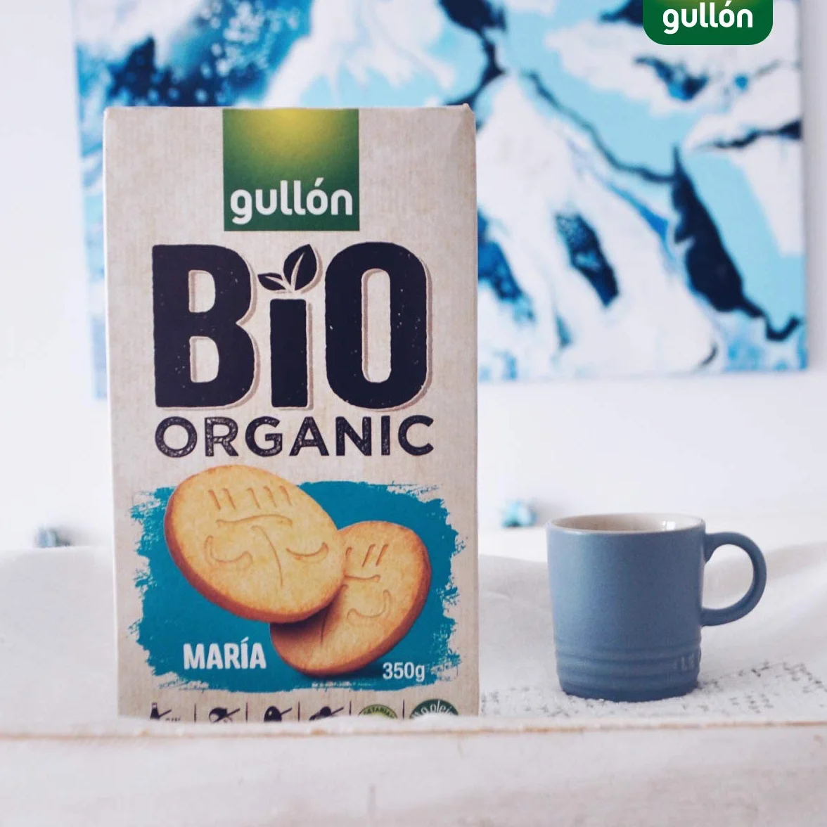 Gullón - Galleta María BIO Organic vegetarianas, 3.500 g, Pack de 10