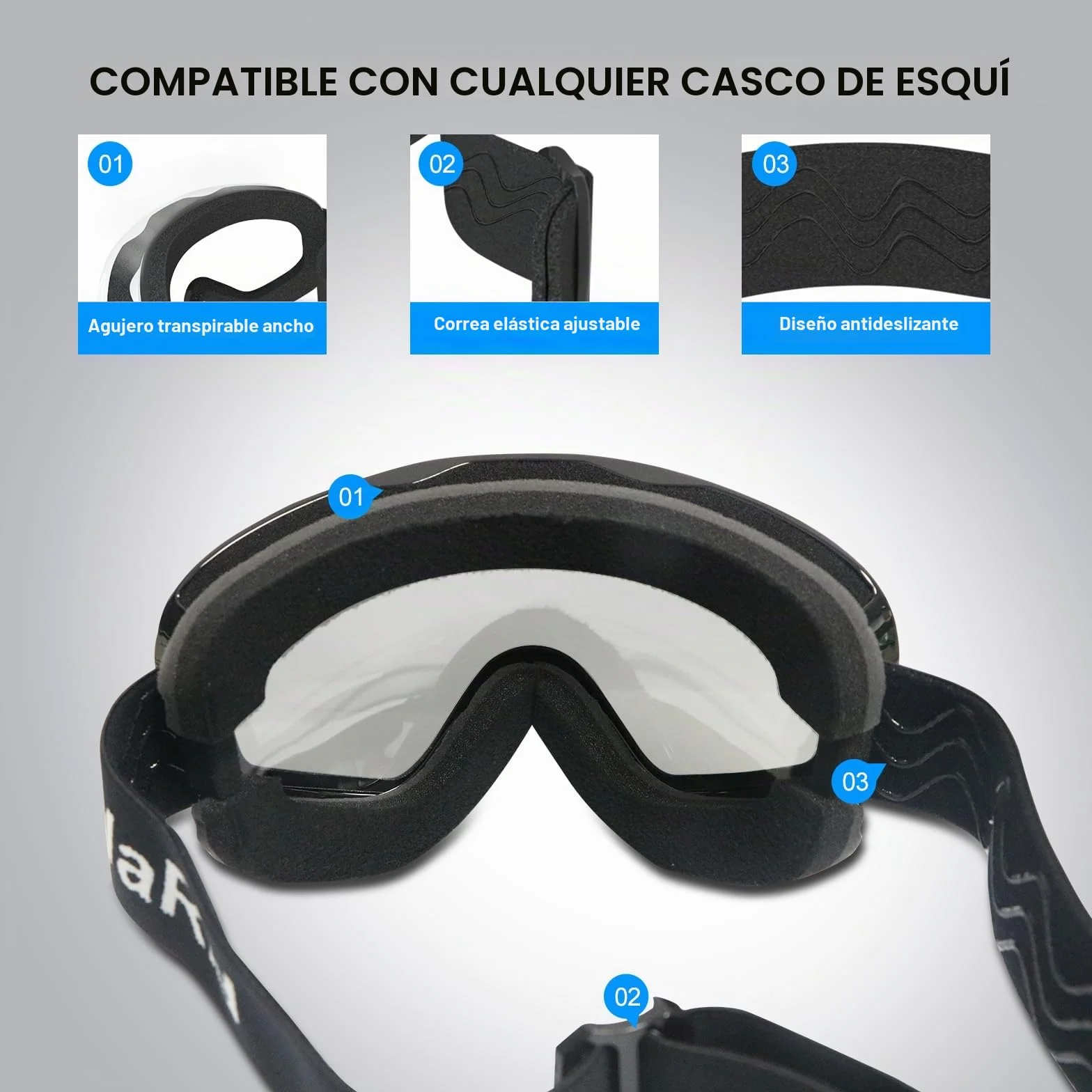 Gafas de esquí snowboard anti niebla para hombres mujeres jóvenes