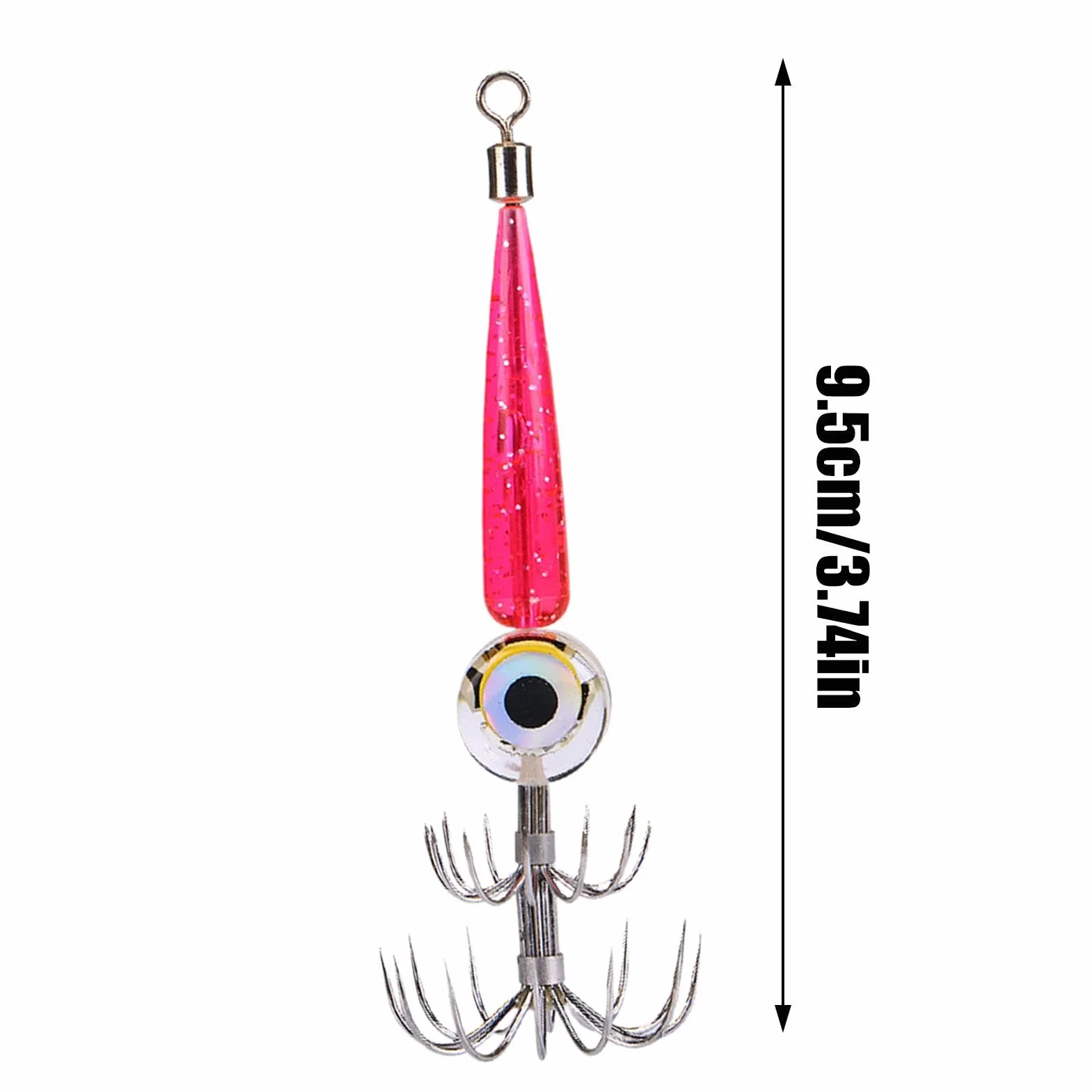 Camarones Luminosos Calamar Jig Señuelos De Pesca En El Mar con Luz LED Impermeable