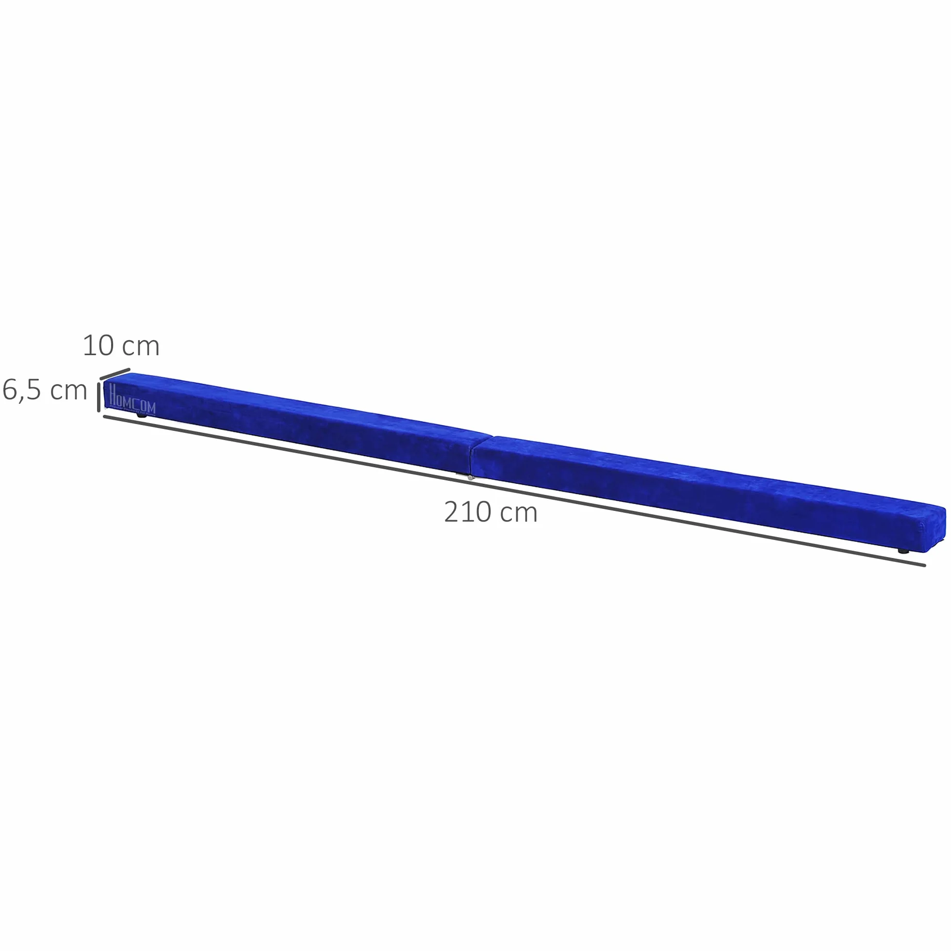HOMCOM Barra de Equilibrio Gimnasia Plegable 210 cm Viga de Gimnasia Artística