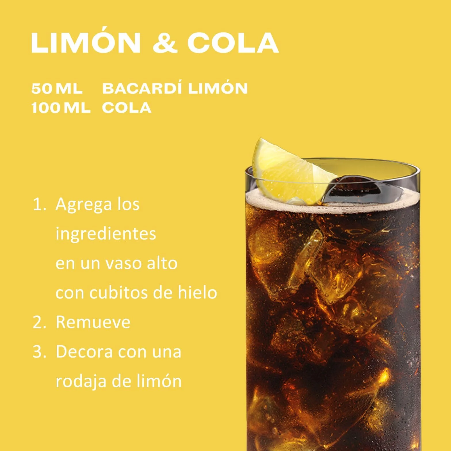 BACARDÍ Limón Ron Blanco Mezclado 27% 1 L