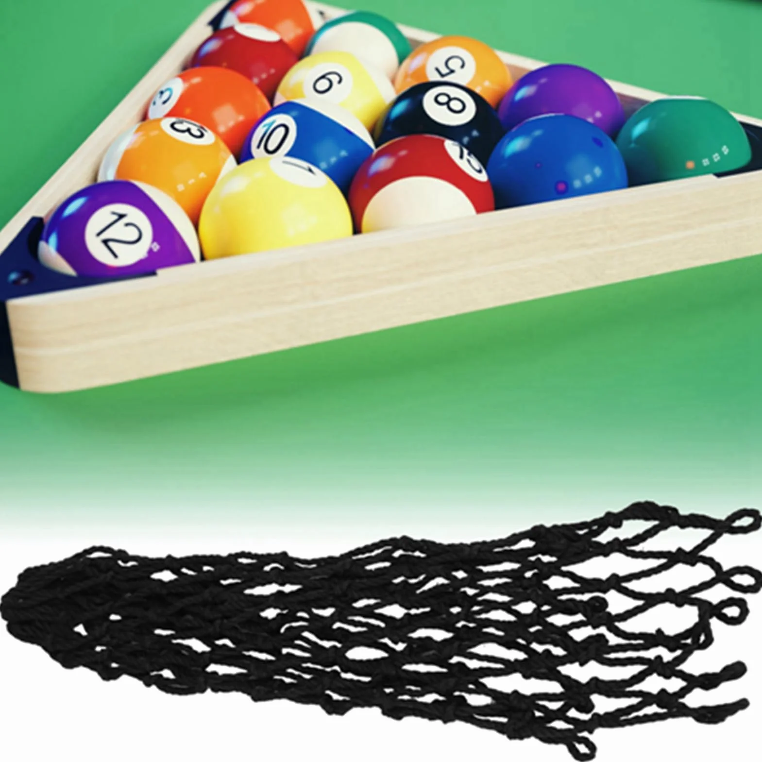Alomejor 6 Piezas Redes de Bolsillo para Billar Netos Ahuecables