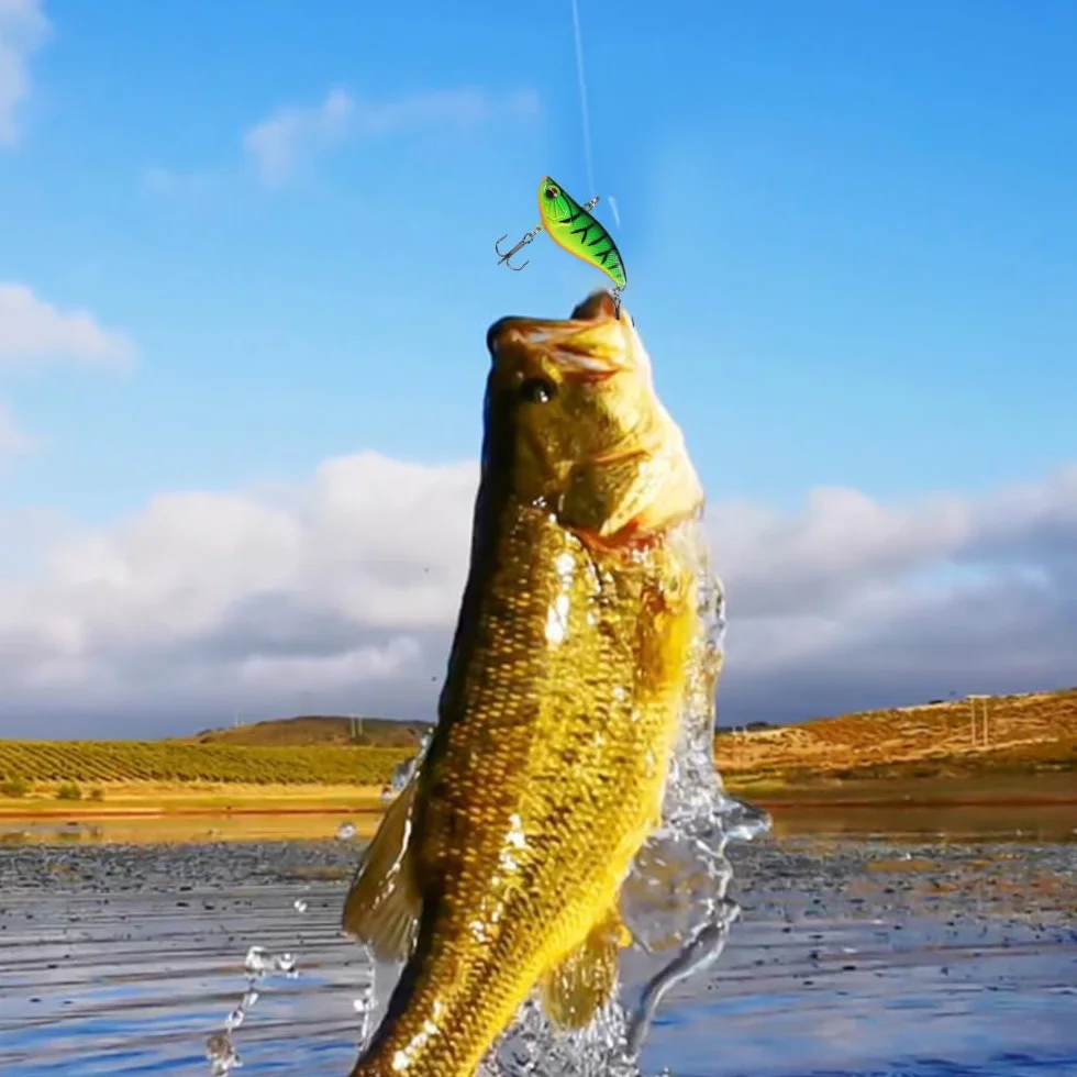 Cebo de pesca con sonajero, 3 unidades, sin labios, para señuelos planos o profundos