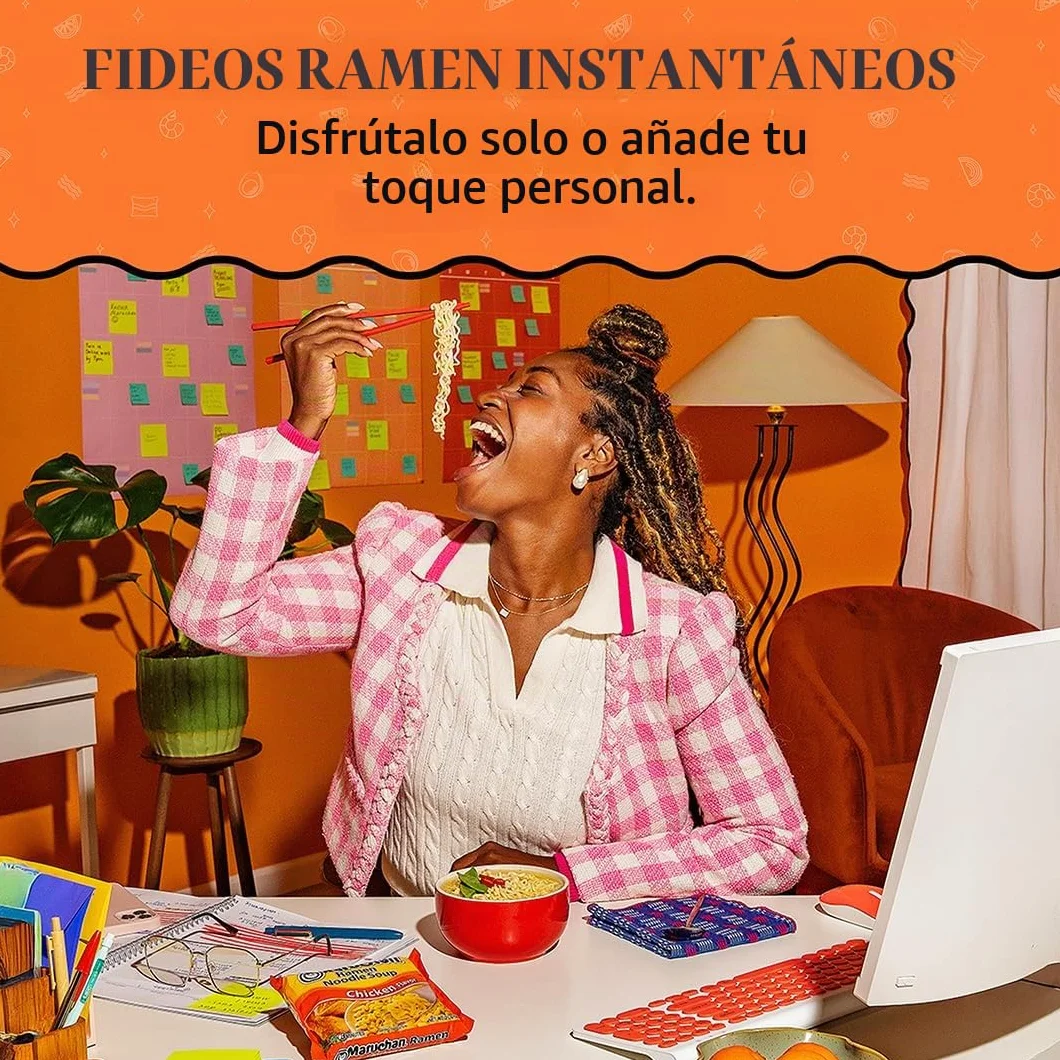 Maruchan Sopa de Fideos Ramen Sabor a Pollo, Fideos Instantáneos Japoneses, 3 oz (Paquete de 24)