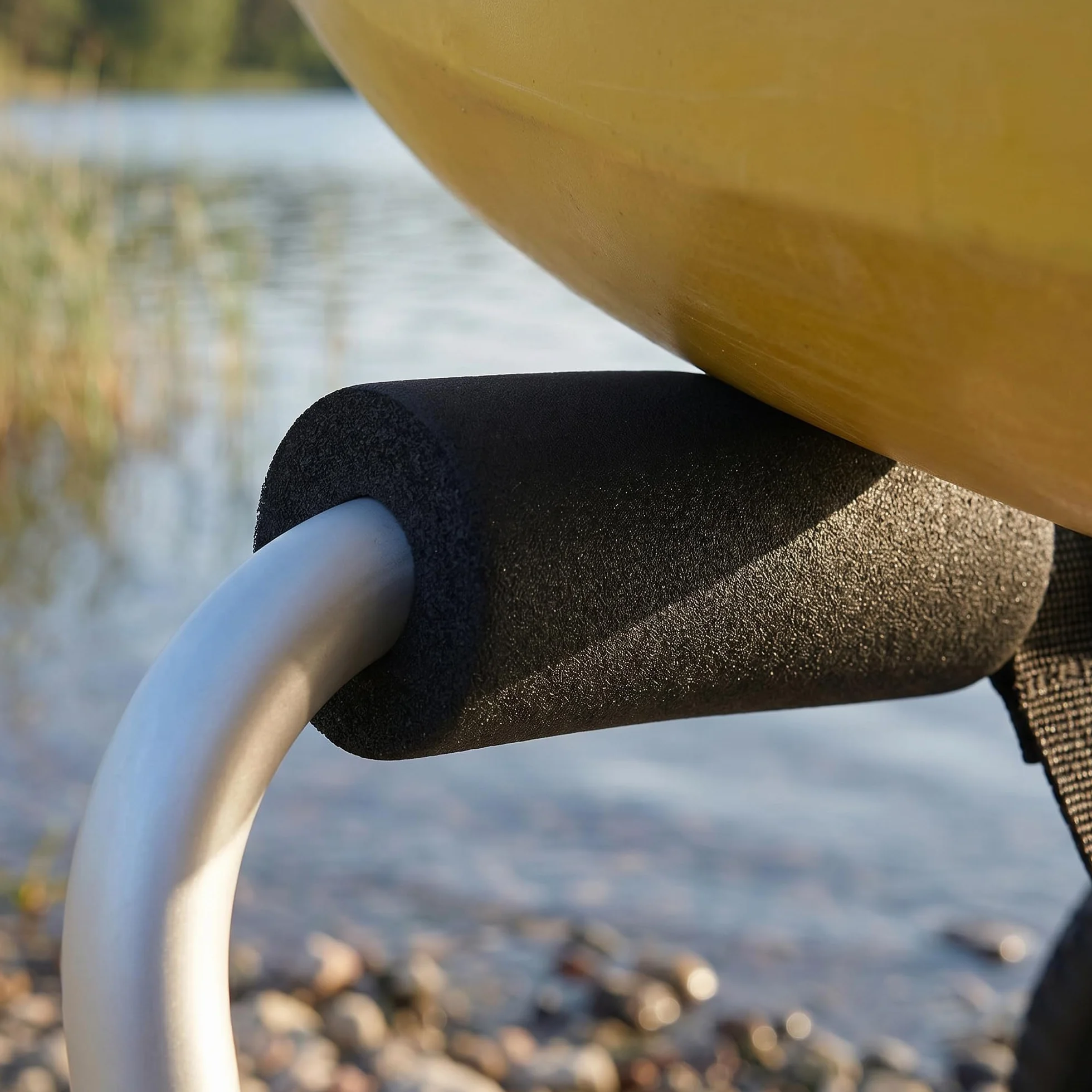 HOMCOM Plegable Carro de Transporte Kayak Carrier 70kg Aluminio 62x35x30 cm