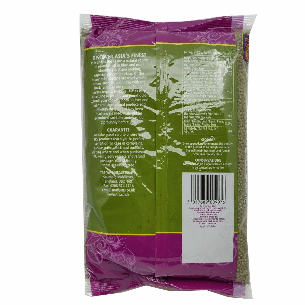 TRS - Medio Mungo Frijoles Sin Pelar 2kg