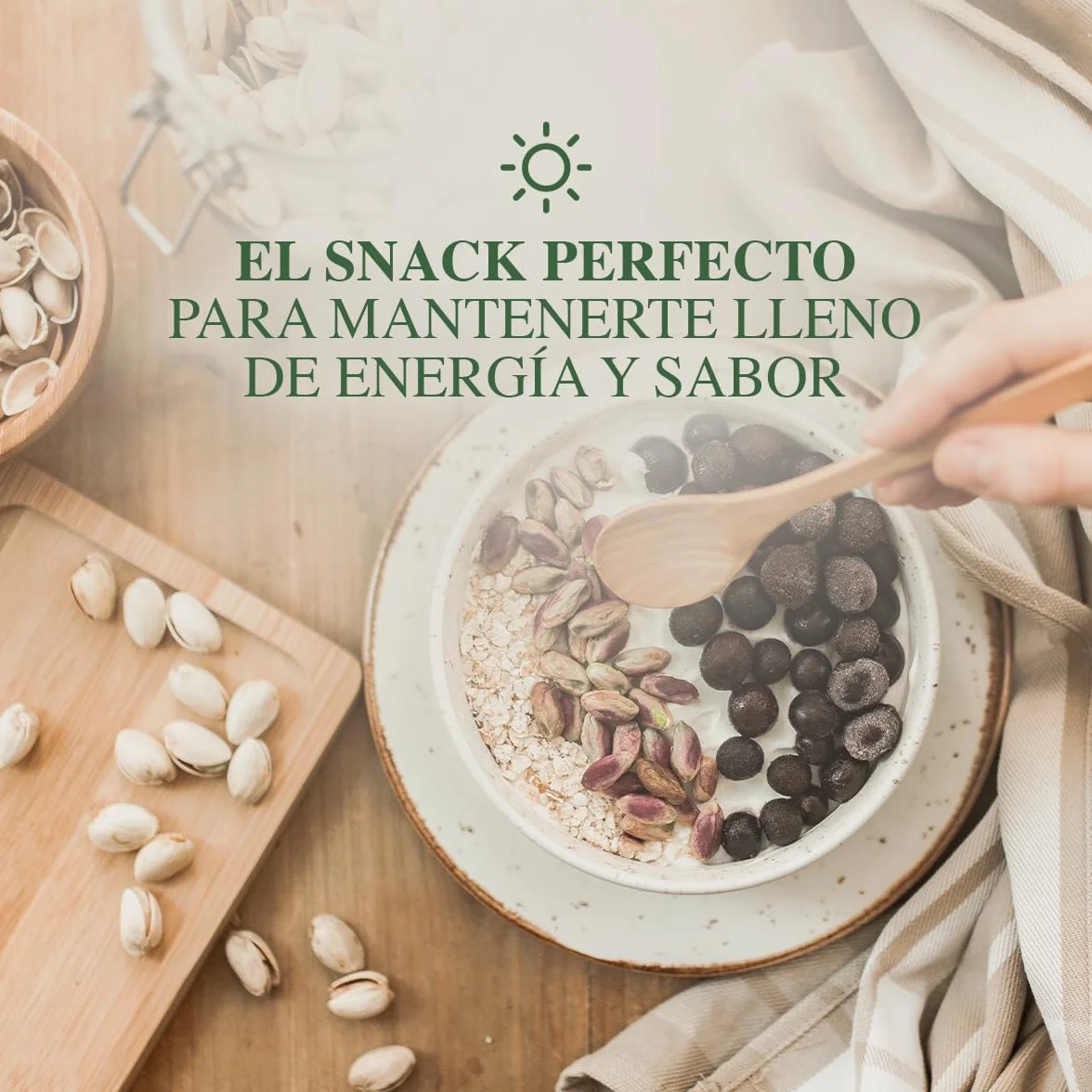 PISTAMED - Pistachos con Cáscara Sin Sal Tostados Artesanalmente - Alto Contenido en Fibra - Apto Veganos y Sin Gluten - Pack 100 x 35 g Formato Individual - Origen España - Snack Natural
