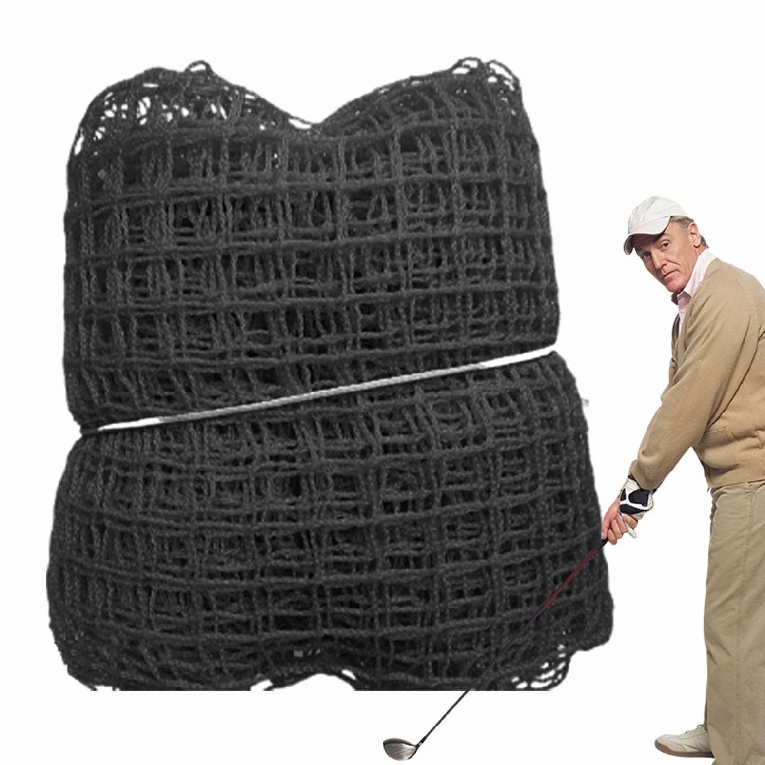 Red de Práctica de Golf y Softbol de Polietileno Sin Nudos