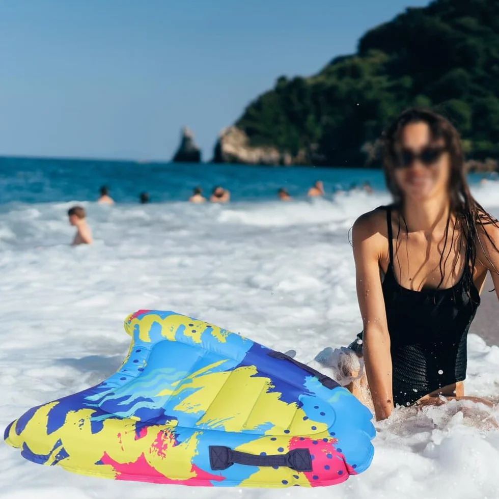 Sarini Tabla de Surf Inflable para Adultos con Asas, Bodyboard Ligero