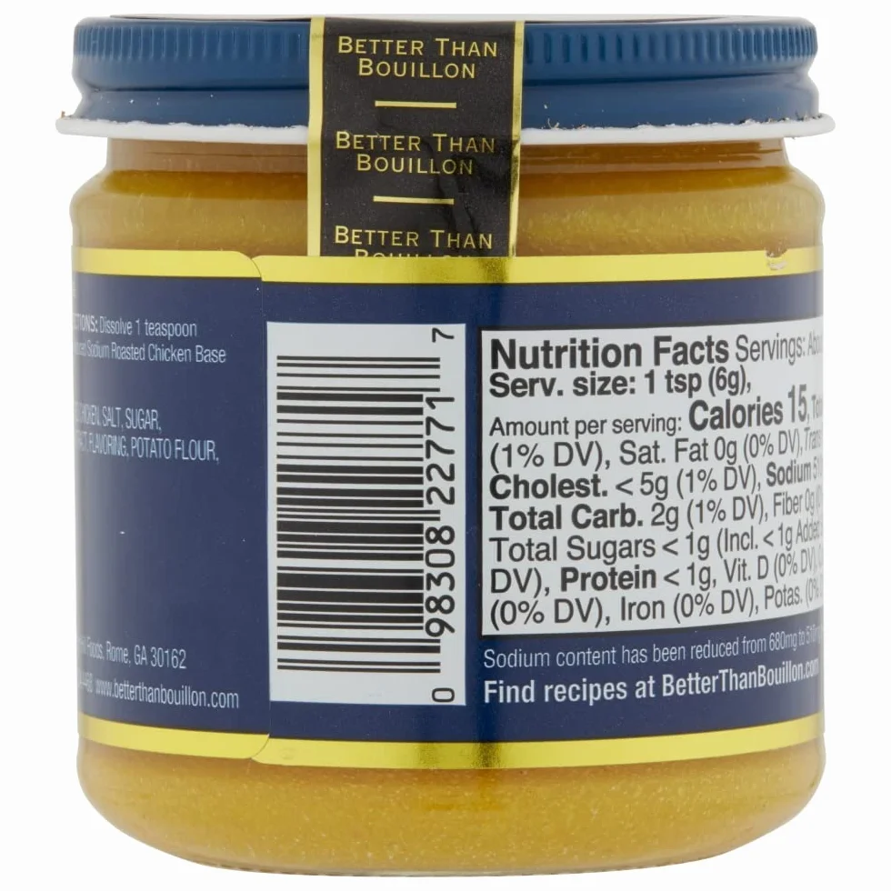 Better Than Bouillon Chicken Base Reduced Sodium 8oz