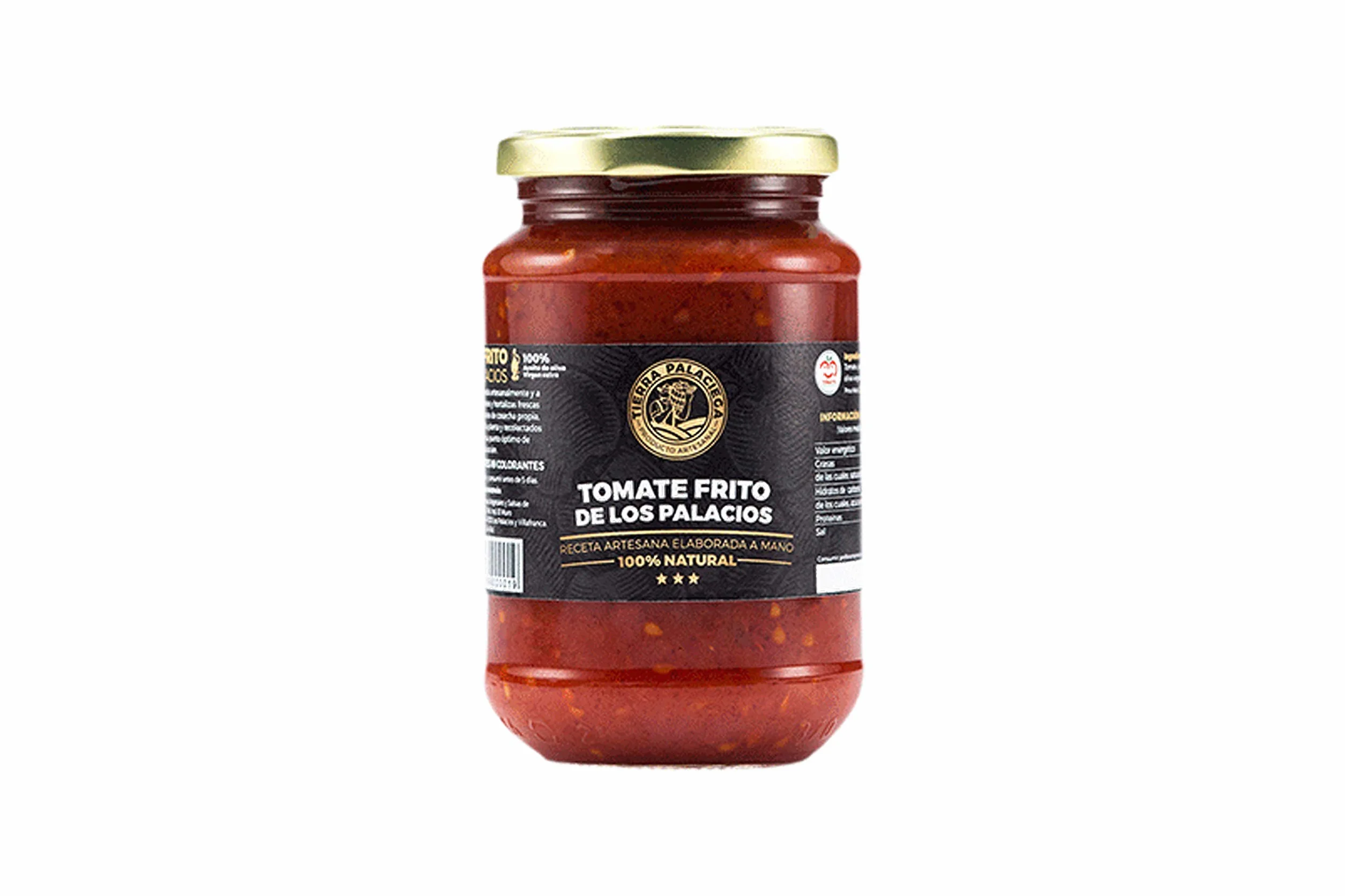 Tierra Palaciega - Tomate Frito de Los Palacios Artesanal con Aceite de Oliva Virgen Extra 365g- Pack 3 unidades
