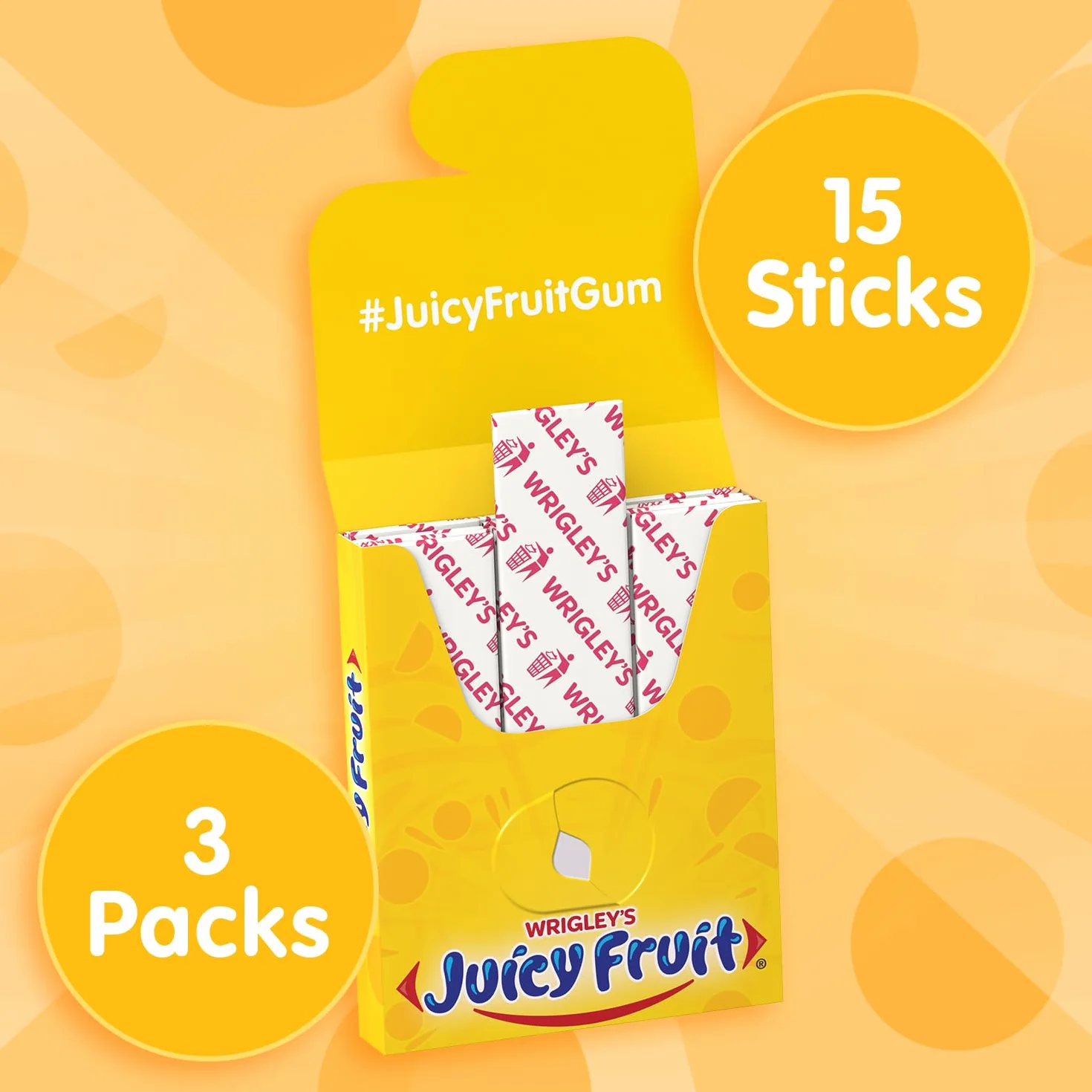 Juicy Fruit Gum, Original, 4.28 Ounce, 45 Count